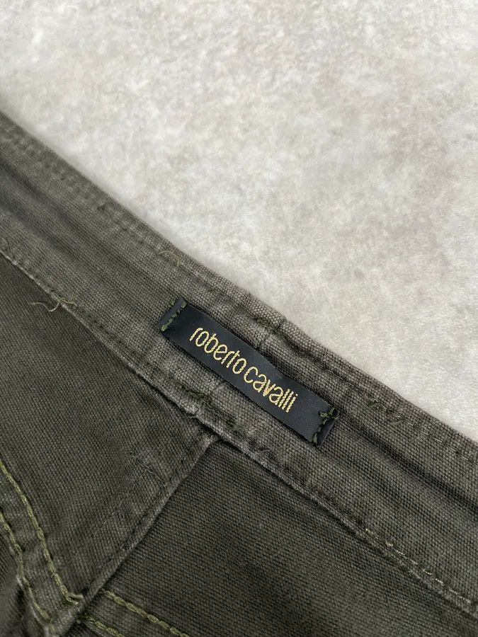 Roberto Cavalli SS2001 Roberto Cavalli Olive Green Cozy Pants Size US 30 / EU 46 - 9 Thumbnail