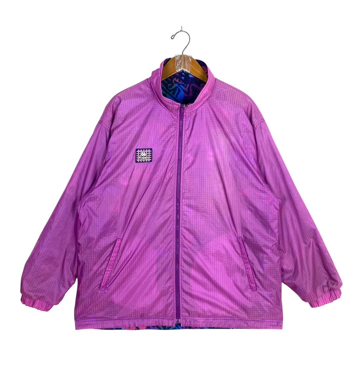 Kappa Rare‼️ Vtg 90s Kappa Reversible Track Jacket Fleece Lining Size US M / EU 48-50 / 2 - 7 Thumbnail