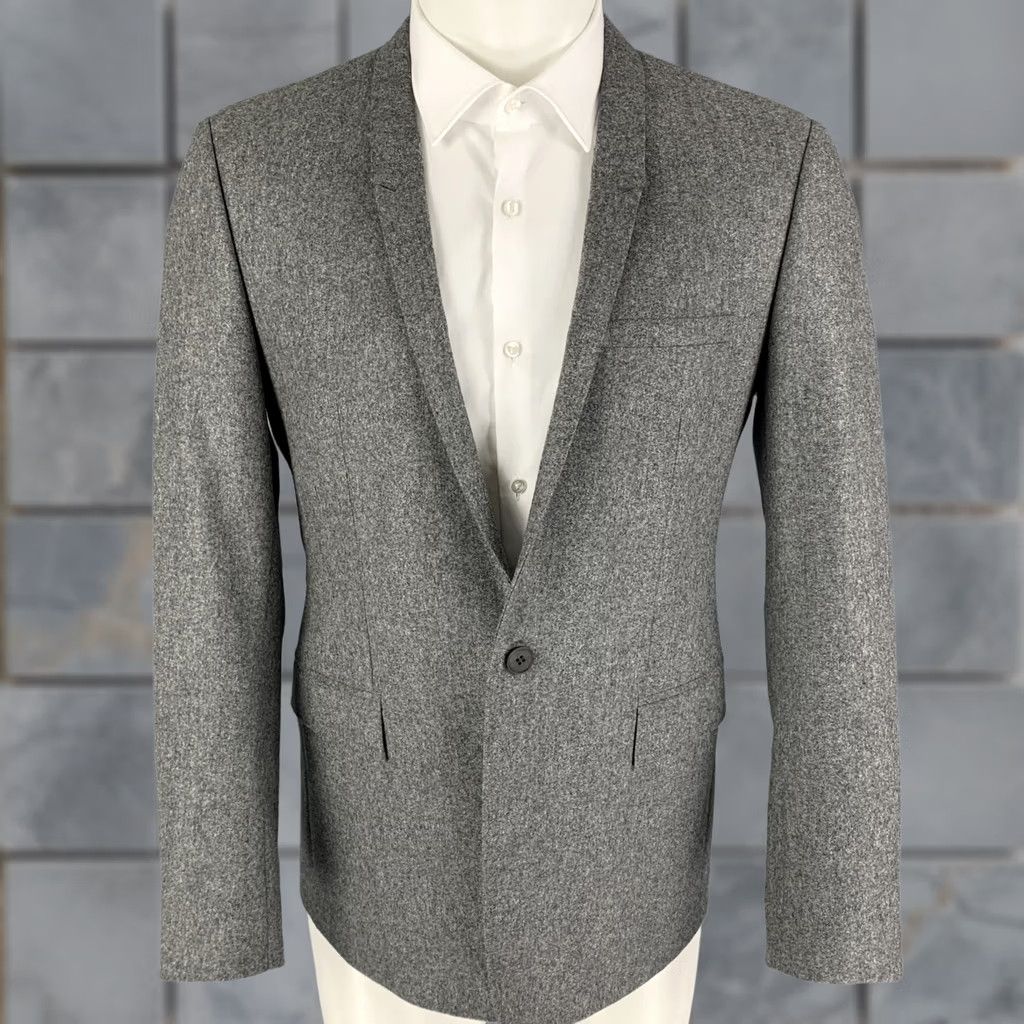 Vintage MATTISON Sport Coat 40 Grey Wool Notch Lapel Size 40 Size US XXS / EU 40 - 1 Thumbnail