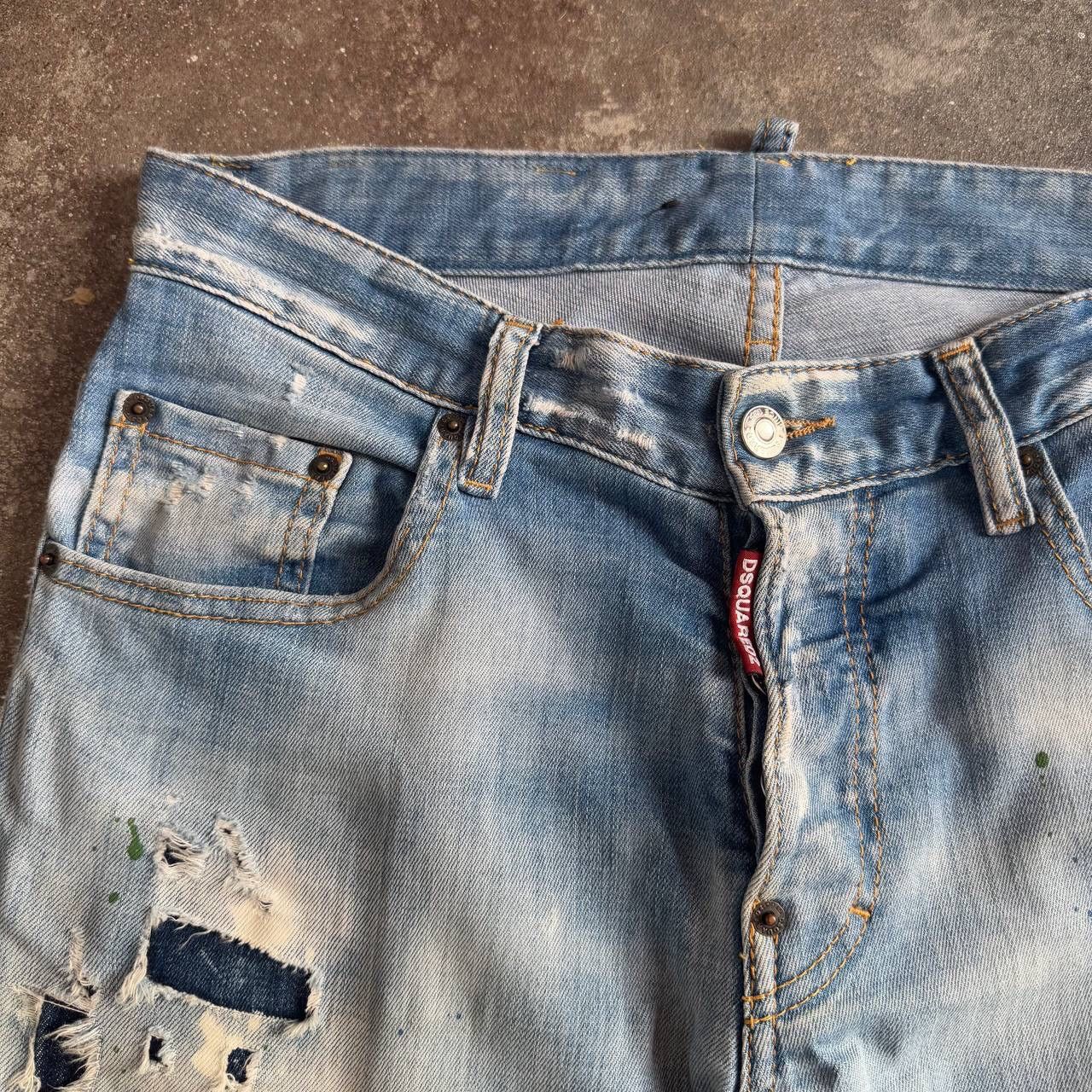 Dsquared2 × Vintage Dsquared2 Amazing Distressed Jeans Size 32" / US 10 / IT 46 - 4 Thumbnail
