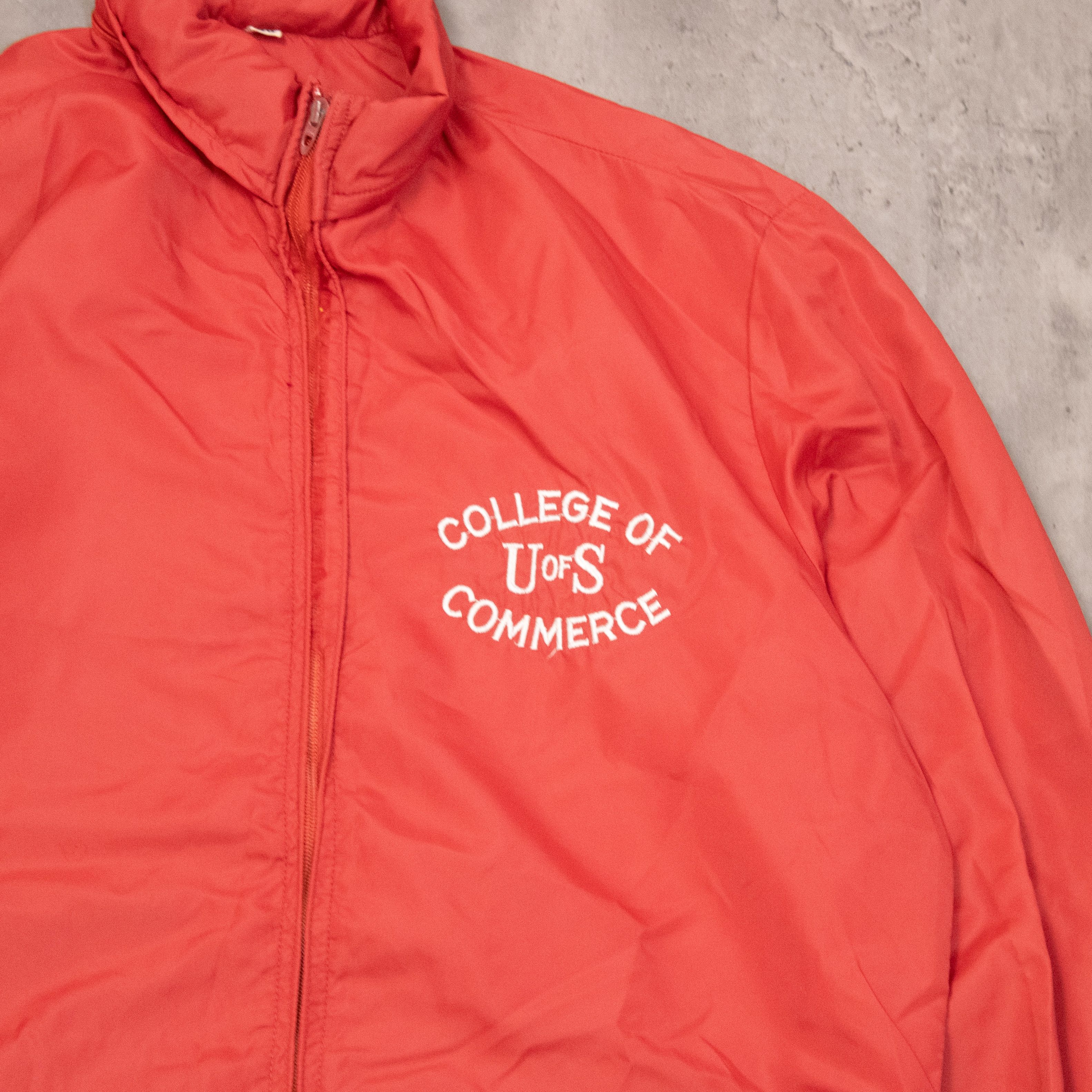 Vintage True Vintage 1960's U OF S Collegiate Hooded Coach Jacket Size US M / EU 48-50 / 2 - 5 Thumbnail