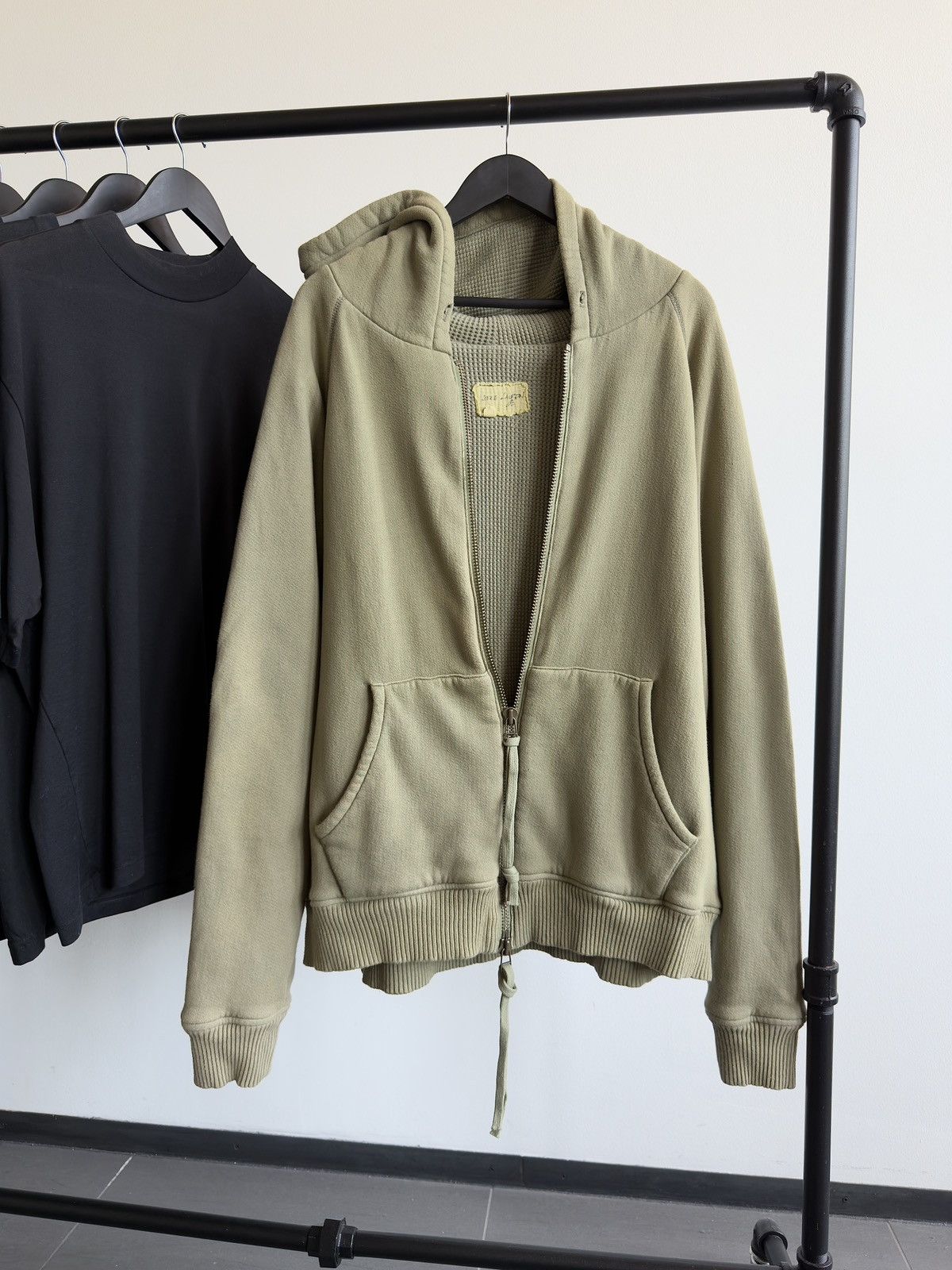 Greg Lauren Greg Lauren Thermal Reconstructed Faded Zip Up Hoodie Size US XL / EU 56 / 4 - 1 Thumbnail