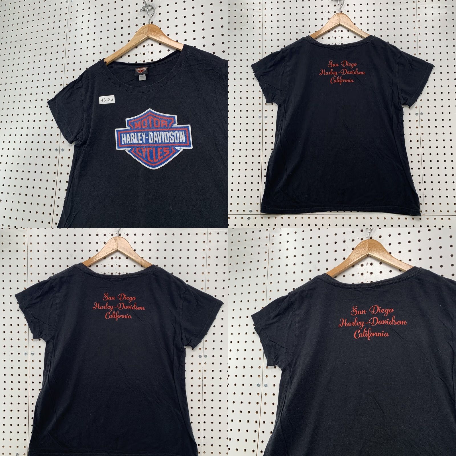 Harley Davidson Harley-Davidson Shirt Women's 2XL Black San Diego California Shirt Casual 2XL Black Womens Harley-Davidson Shirt California San Diego Size XXL / US 16-18 / IT 52-54 - 8 Thumbnail