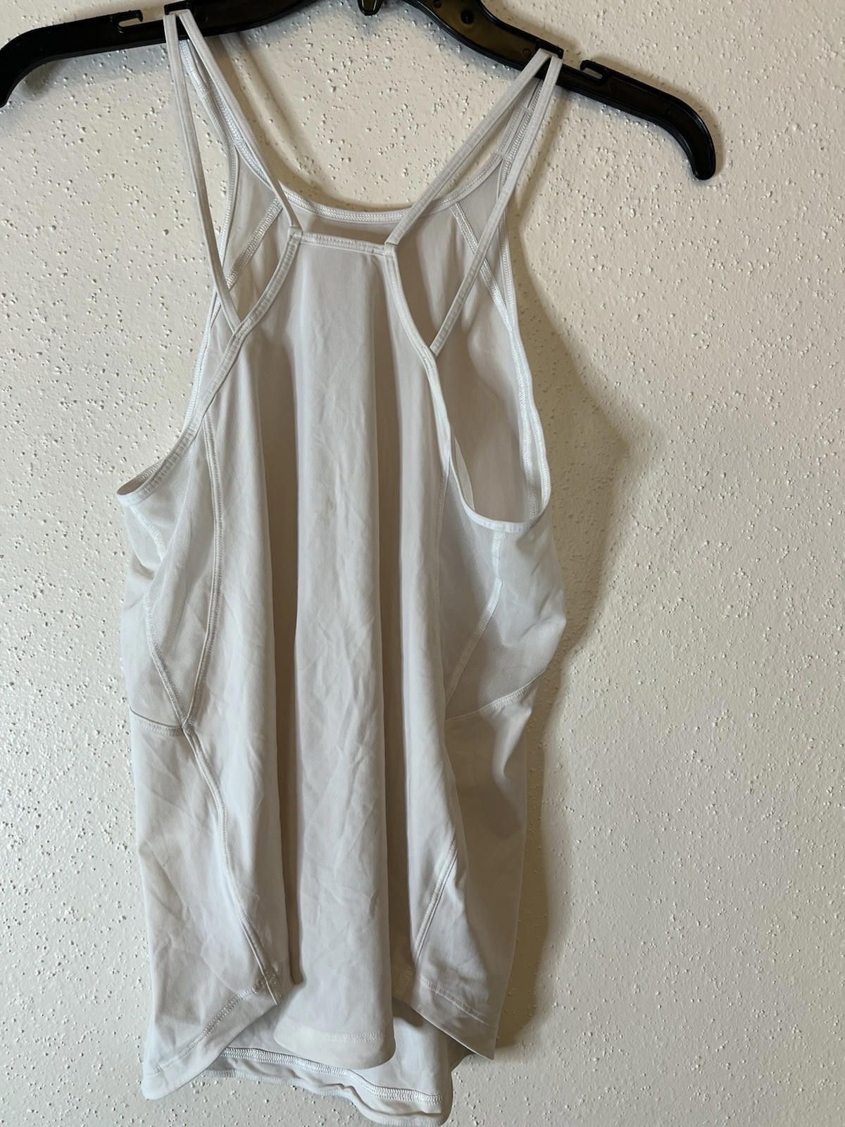 Designer Lululemon Tank Top White Lightweight Sheer Estimated Sz6 Size S / US 4 / IT 40 - 2 Thumbnail