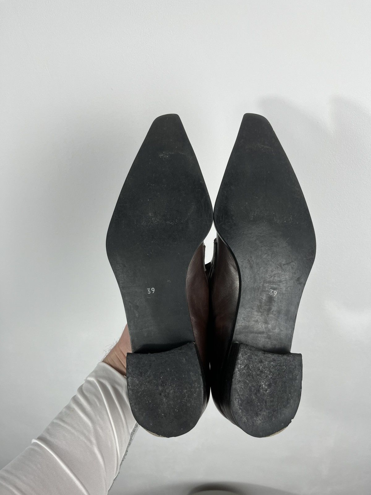 Other Womens Brown Leather Pointed Toe Loafers EU 39 Size US 8 / IT 38 - 9 Thumbnail