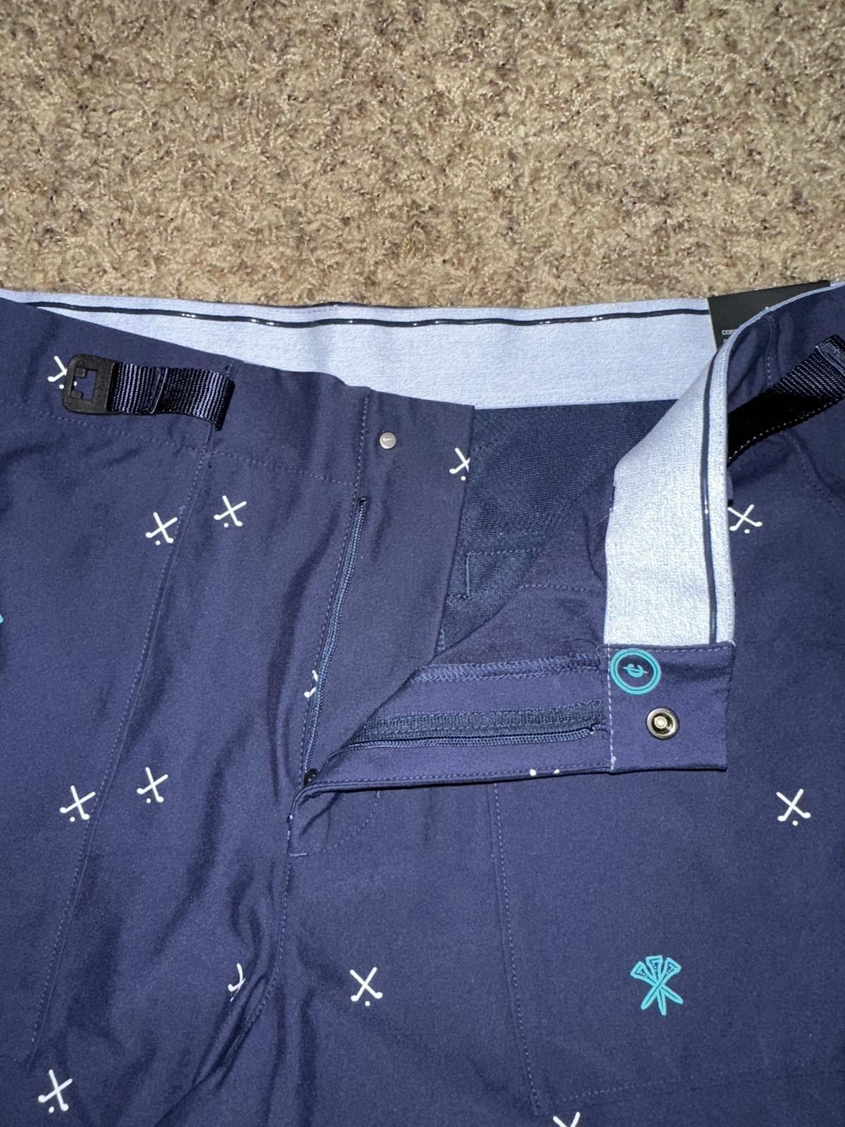 Nike Nike Men's Flex Golf Blue Charms Belted Slim Fit Shorts Sample Size US 34 / EU 50 - 5 Thumbnail