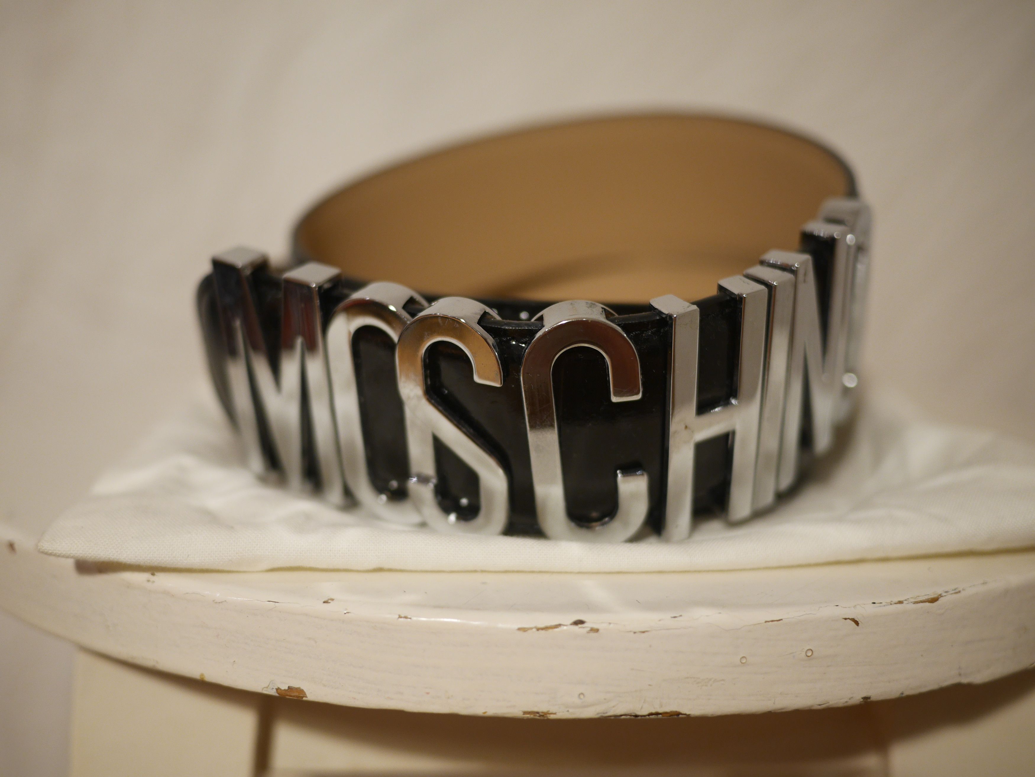 Moschino MOSCHINO LOGO BELT MEDIUM BLACK Size ONE SIZE - 5 Thumbnail