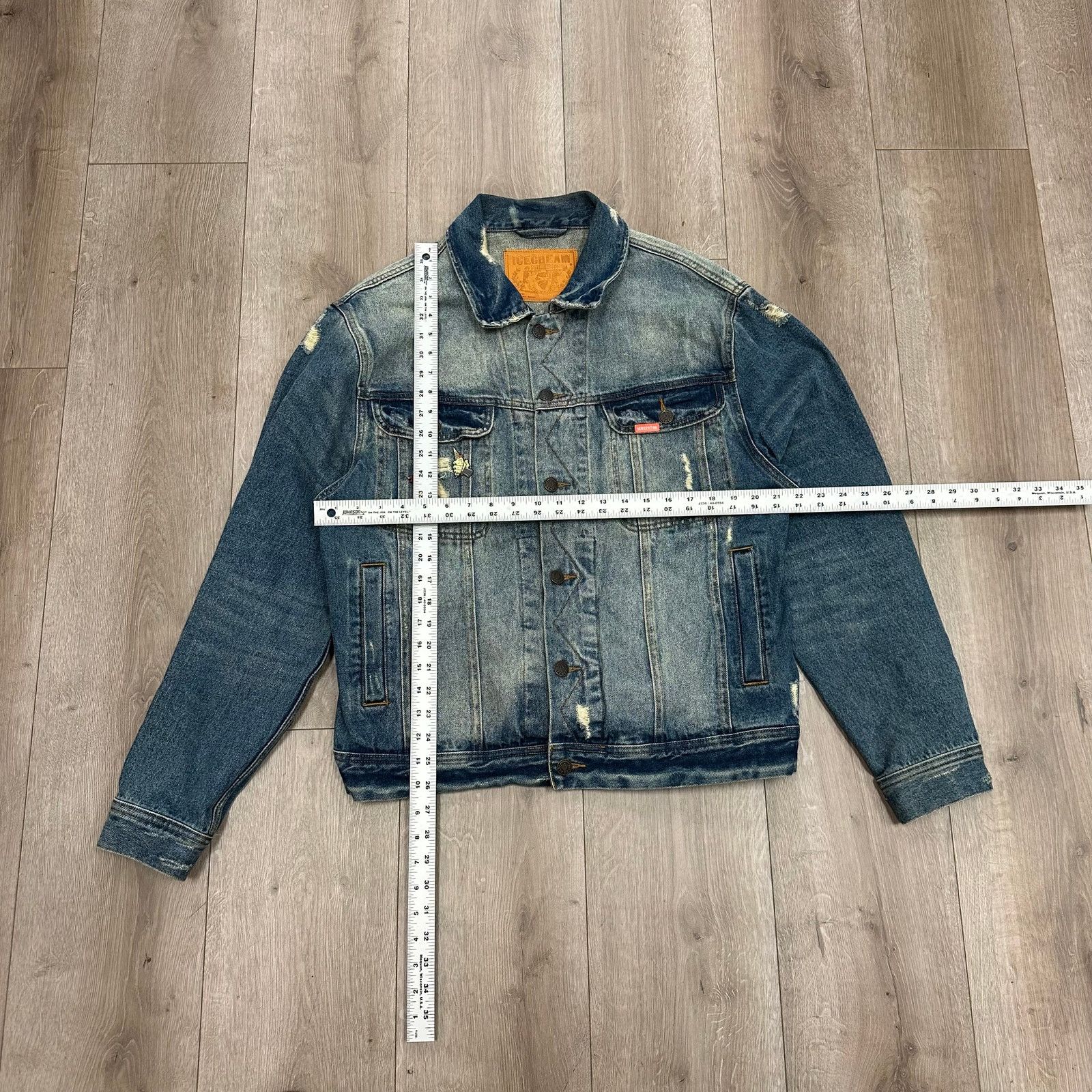 Icecream SS22 Icecream Mamba Denim Jacket Blue Wash sizer XL B23 Size US XL / EU 56 / 4 - 3 Thumbnail