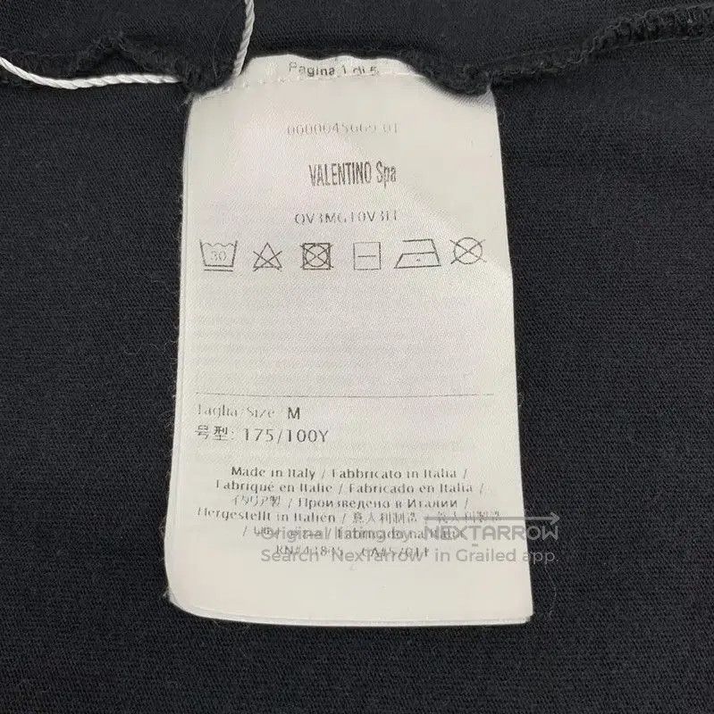 Valentino Valentino Black Cotton Men's T-Shirt . Size US M / EU 48-50 / 2 - 5 Thumbnail