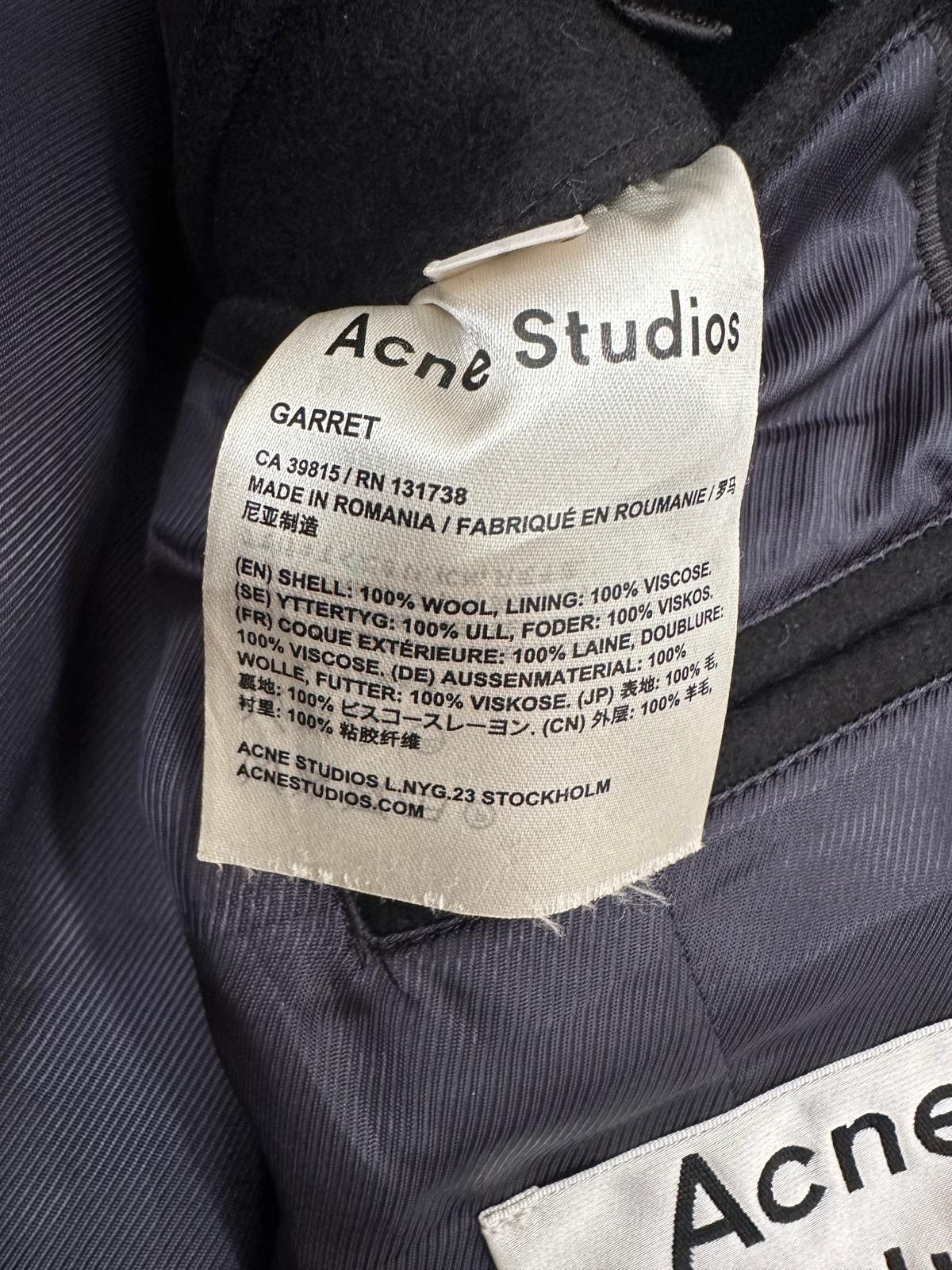 Acne Studios Acne Studios Garrett Coat size 44 Size US S / EU 44-46 / 1 - 7 Thumbnail