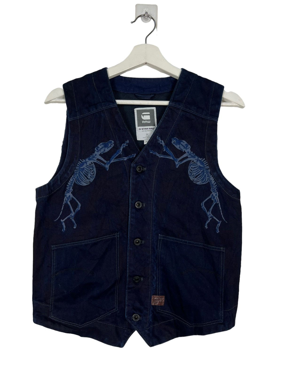 G-Star 🔥 G STAR RAW INDIGO TANK TOP VEST Size US M / EU 48-50 / 2 - 2 Thumbnail