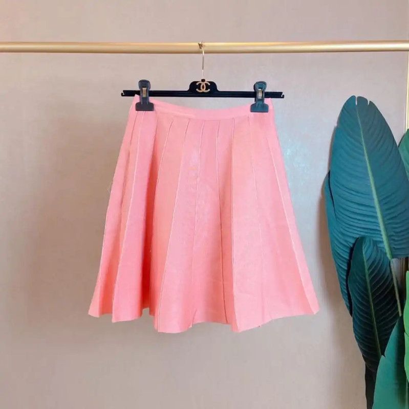 Dior Dior Pleated Pink Skirt for Summer 0089 Size 23" - 1 Thumbnail