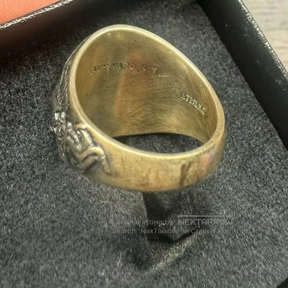 Freewheelers Vintage US Navy Silver Ring Replica. Size ONE SIZE - 3 Thumbnail