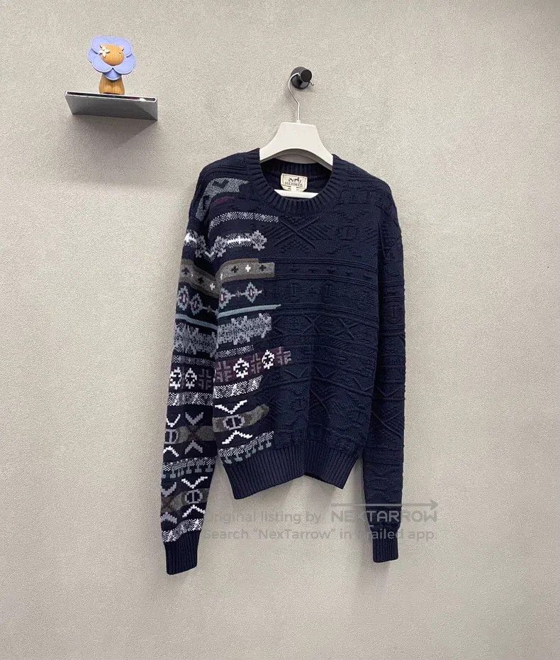 Hermes Hermes Navy Blue Sweater Size US S / EU 44-46 / 1 - 3 Thumbnail