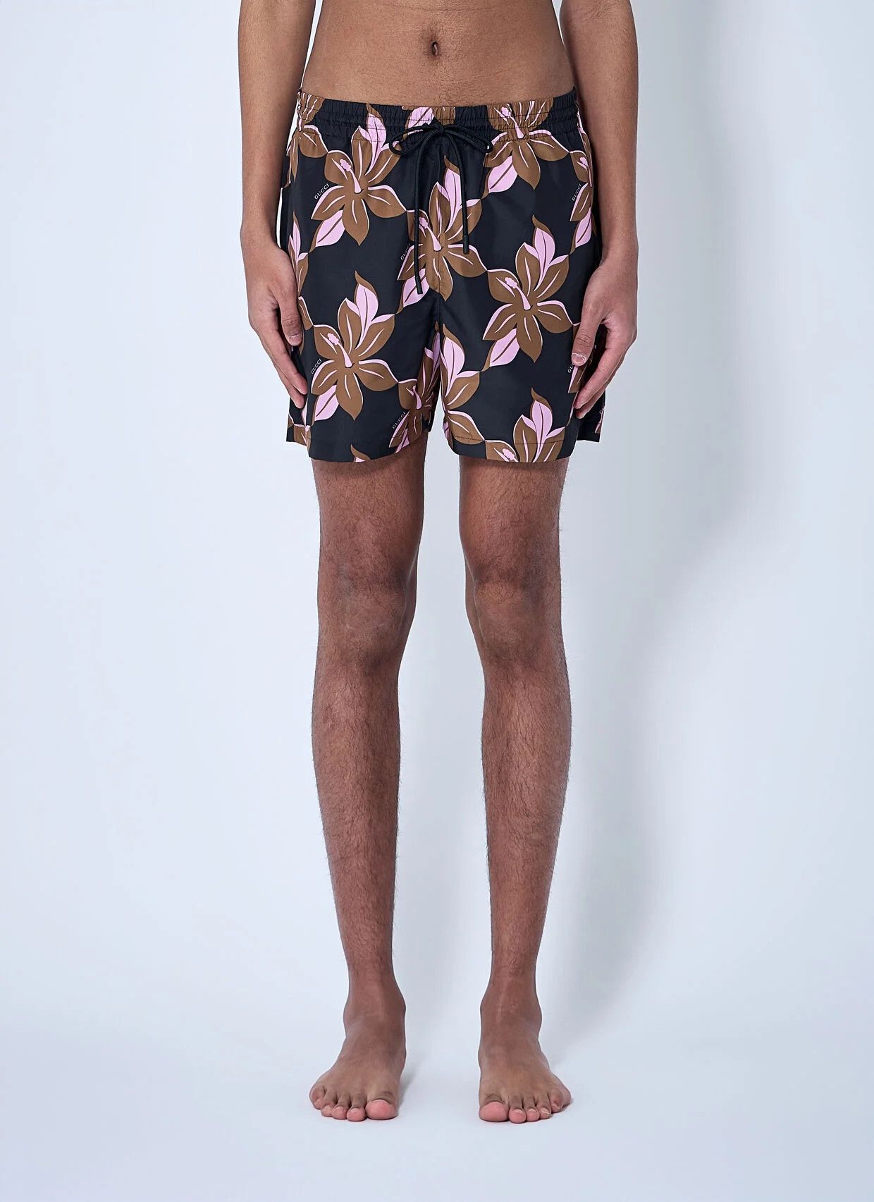 Gucci o1la5ras0426 Printed Technical Poplin Swimshorts Size US 36 / EU 52 - 1 Thumbnail