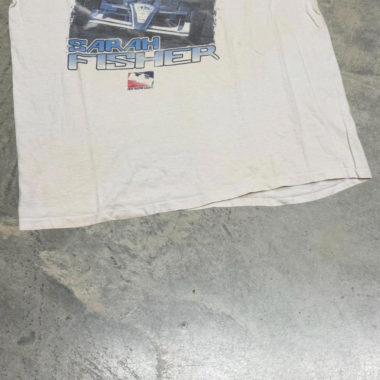 NASCAR × Vintage Vintage 90s Sport Attack Sarah Fisher NASCAR Racing T-Shirt Size US L / EU 52-54 / 3 - 3 Thumbnail