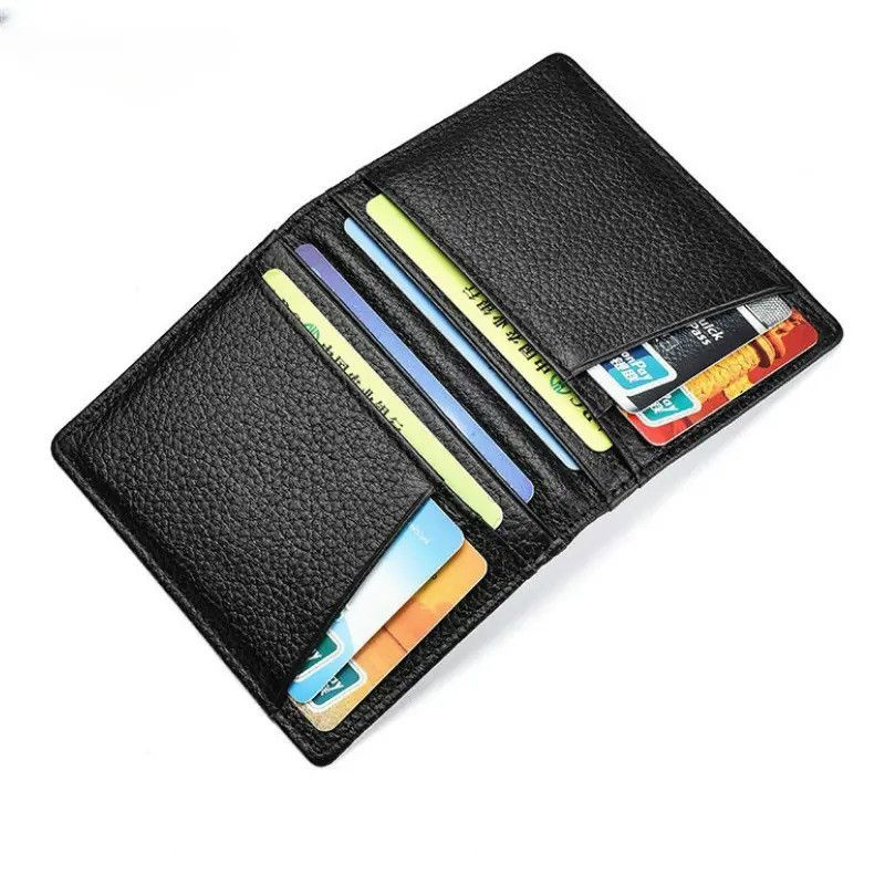 Designer × Japanese Brand Super Slim Wallet Genuine Leather Mini Credit Card Holders Size ONE SIZE - 2 Thumbnail