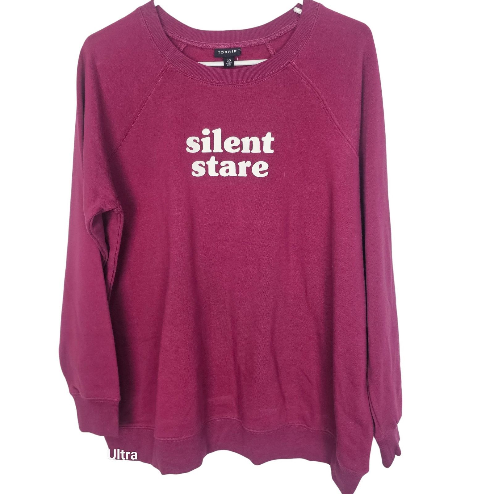 Torrid Torrid Silent Stare Pullover Fleece Crewneck Sweatshirt Size L / US 10 / IT 46 - 2 Thumbnail
