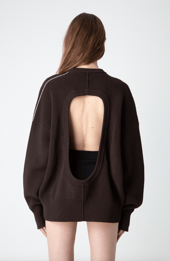 Peter Do $1480 Peter Do Cut Out Crew Neck Sweater Size S / US 4 / IT 40 - 1 Thumbnail