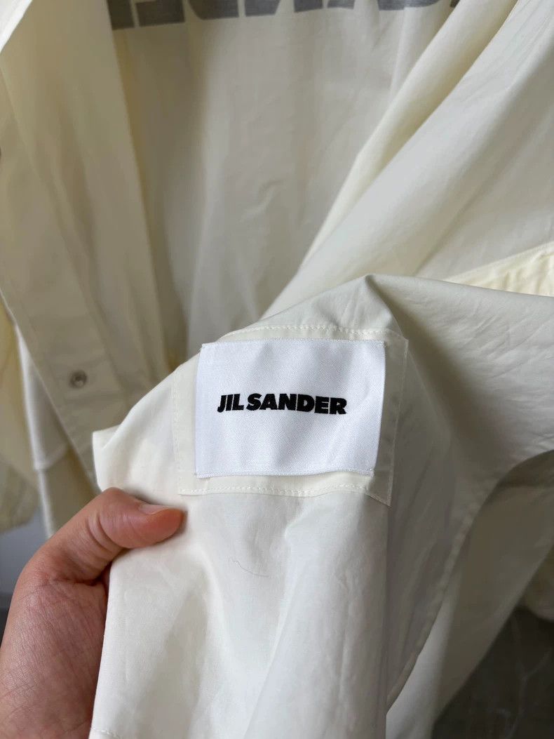 Jil Sander Jil Sander White Oversize Trench Coat Size S / US 4 / IT 40 - 6 Thumbnail