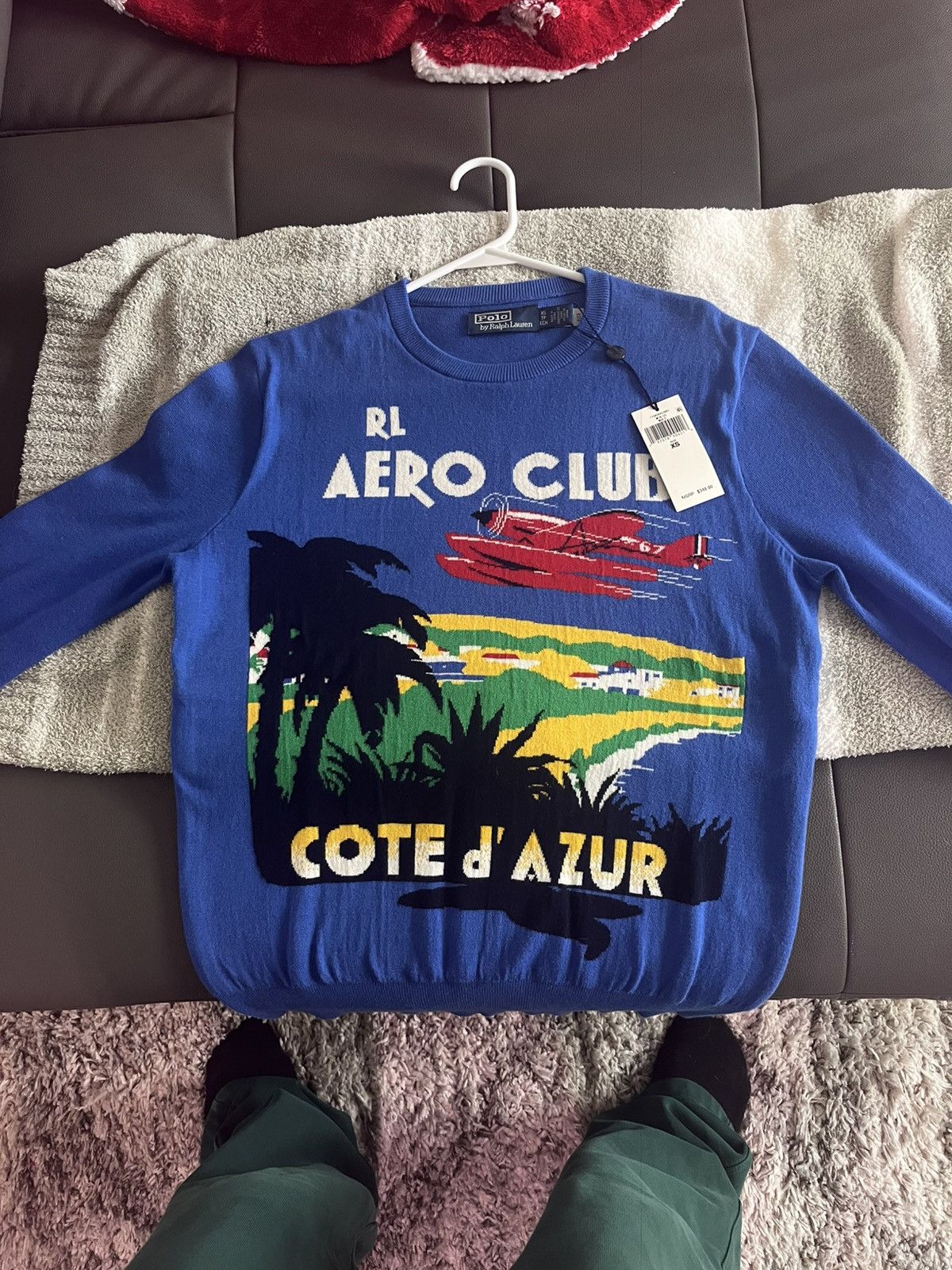 Polo Ralph Lauren Polo Ralph Lauren Cote d' Azur Aero Club Knit Graphic Size US XS / EU 42 / 0 - 2 Thumbnail