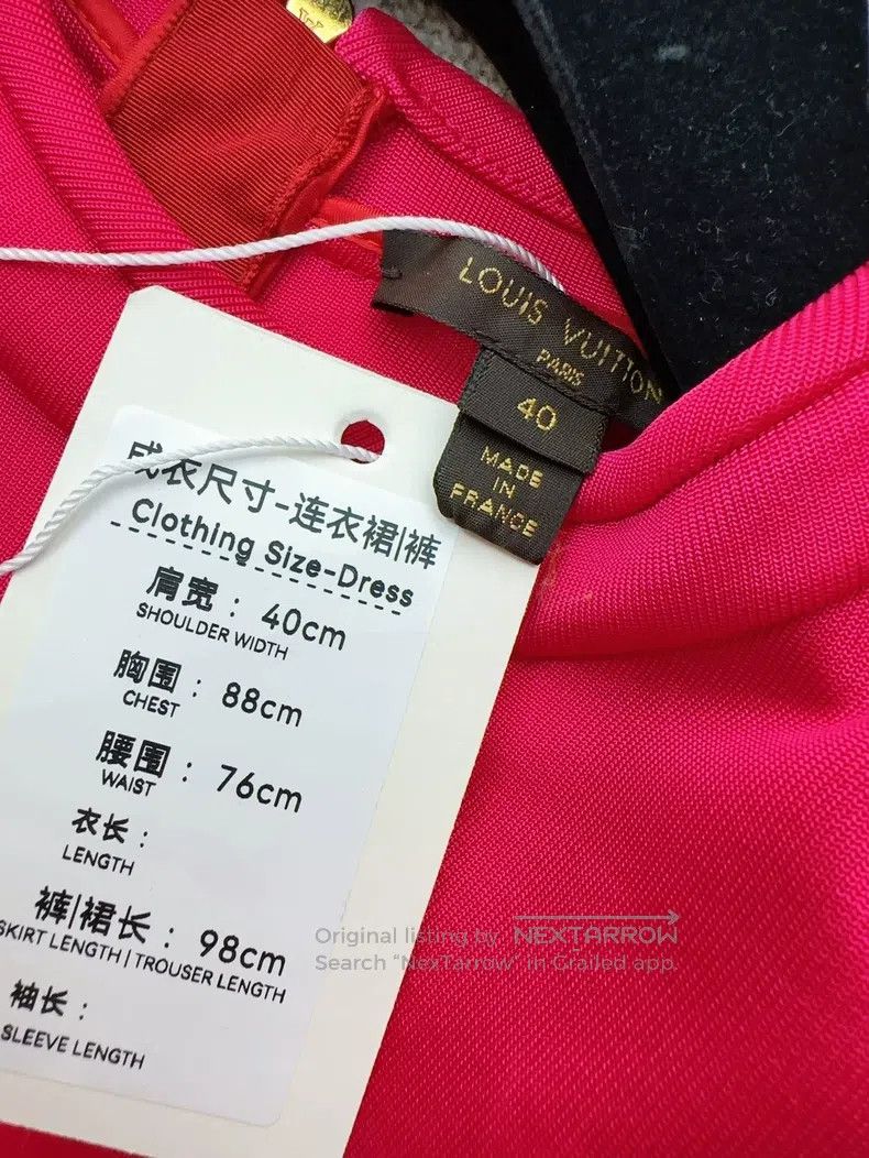 Louis Vuitton Louis Vuitton Red, rose and pink slim dress Size S / US 4 / IT 40 - 6 Thumbnail