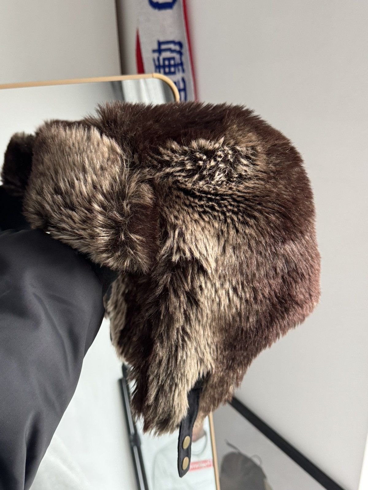 If Six Was Nine Vintage 80-90s Trapper Real Rabbit Fur Hat Ushanka Winter Size ONE SIZE - 2 Thumbnail