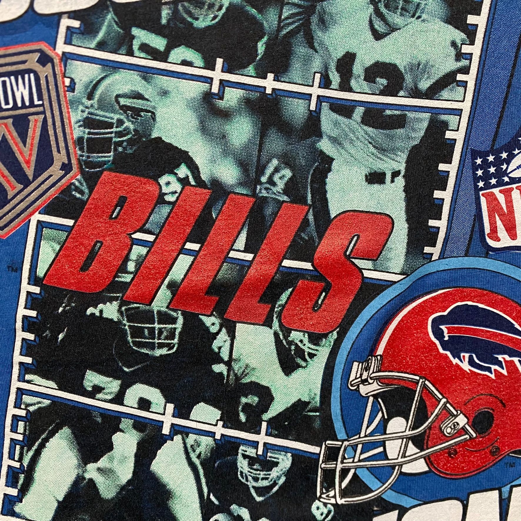 Salem Sportswear Vintage 90s Essential Buffalo Bills Single Stitch Sports Tee Size US M / EU 48-50 / 2 - 4 Thumbnail