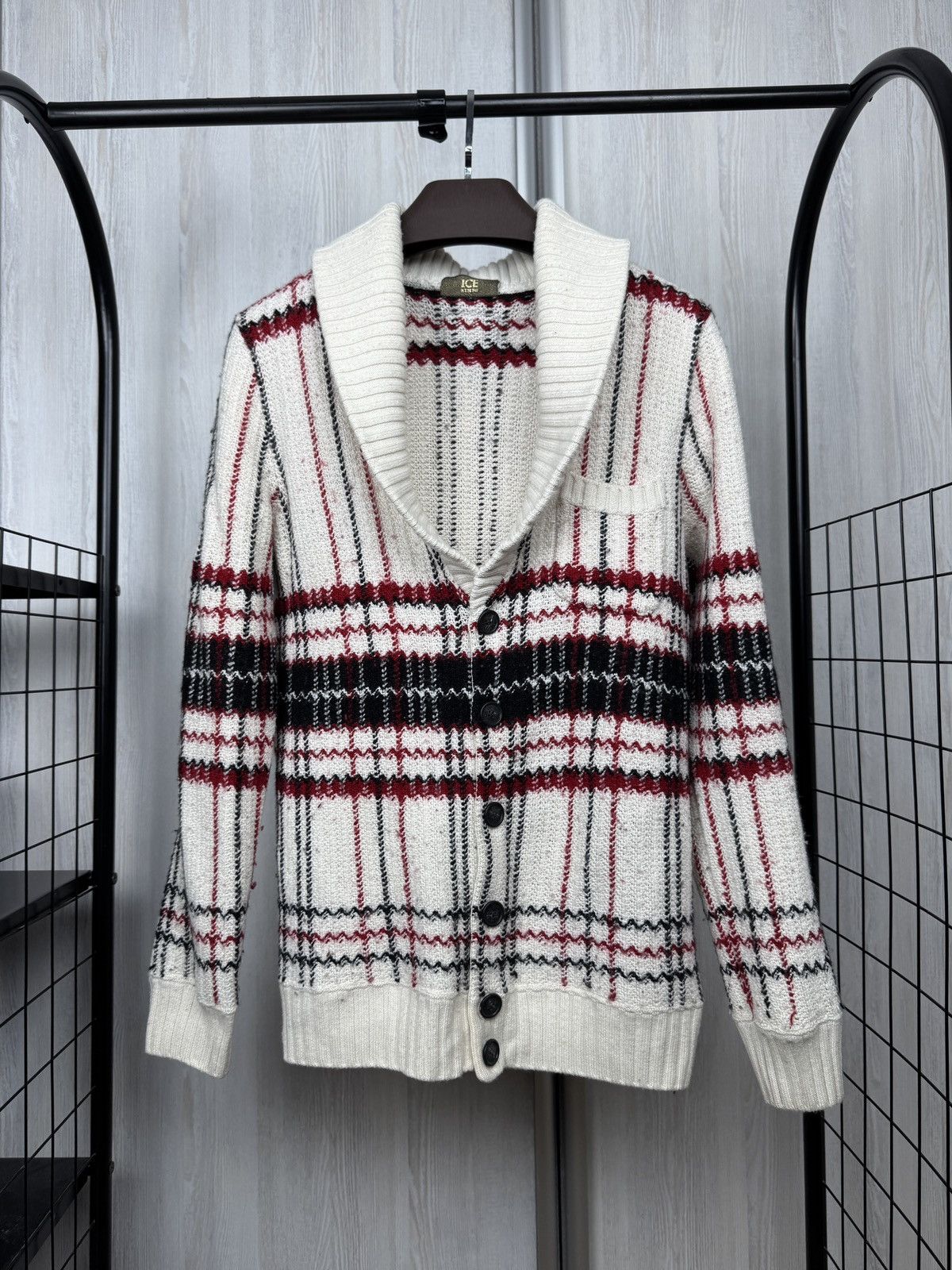 Iceberg ICEBERG Made In Italy WOOL BLEND SWEATER CARDIGAN MENs M Size US M / EU 48-50 / 2 - 1 Thumbnail