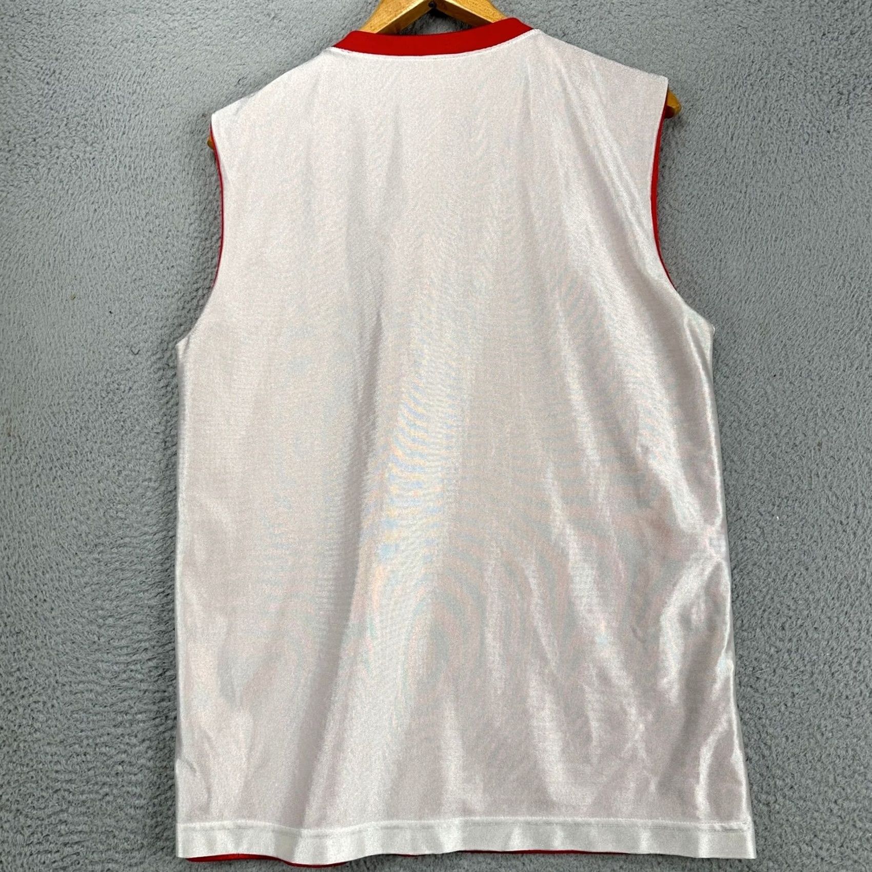 Vintage Rutgers Scarlet Knights Mens Basketball Jersey Shirt Medium Red White Reversible V-Neck Sleeveless Size US M / EU 48-50 / 2 - 3 Thumbnail