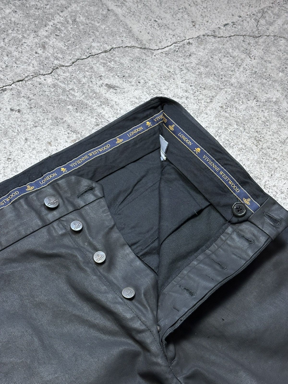 Vivienne Westwood Vivienne Westwood Black Biker Pants Panelled Slim Fit Size US 34 / EU 50 - 8 Thumbnail