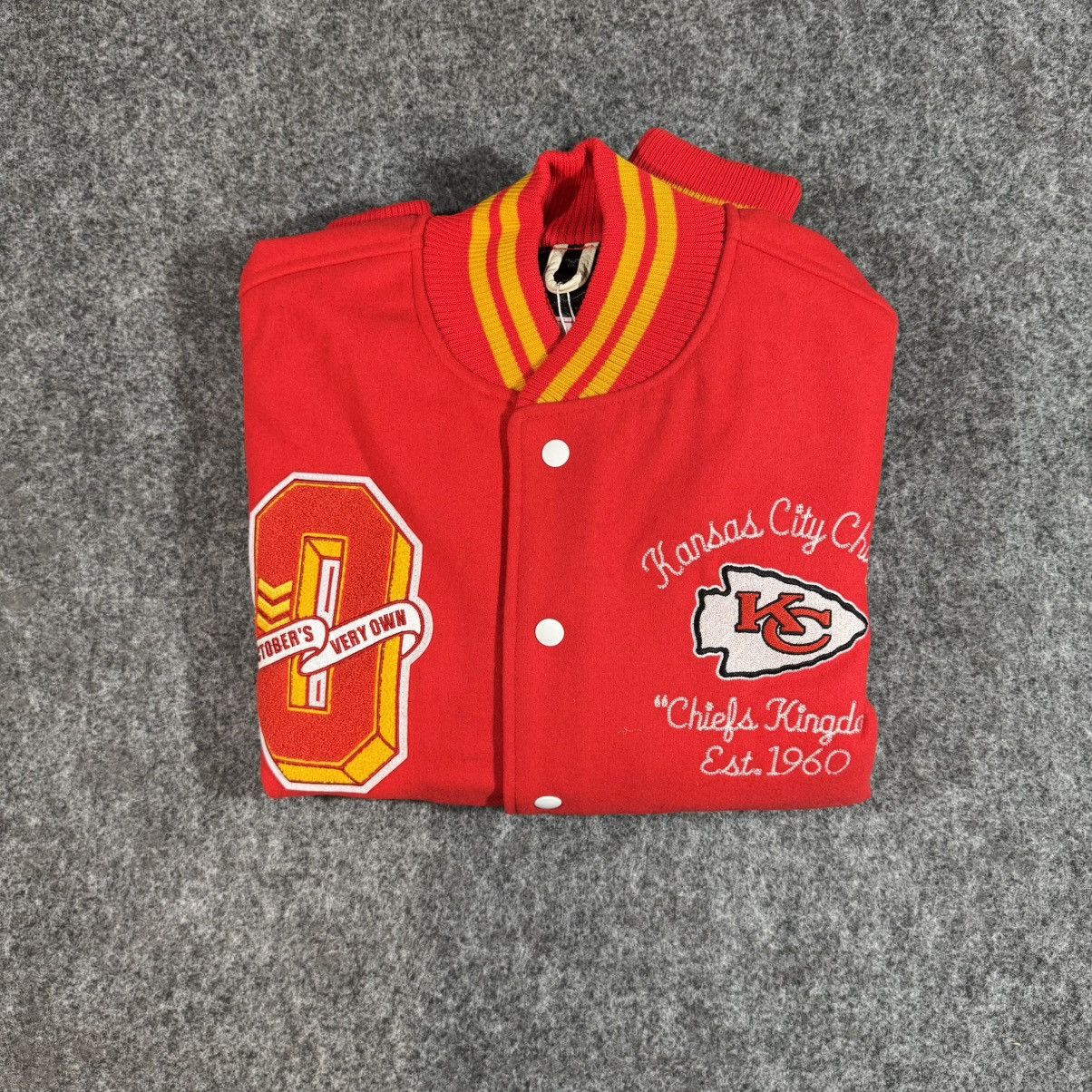 October's Very Own OVO x NFL Kansas City Chiefs Full-Snap Varsity Jacket Red Size US M / EU 48-50 / 2 - 2 Thumbnail