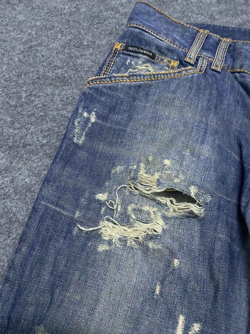 Dolce & Gabbana 💥Best Offer💥Dolce & Gabanna Distressed Denim Jeans Size 31" - 9 Thumbnail