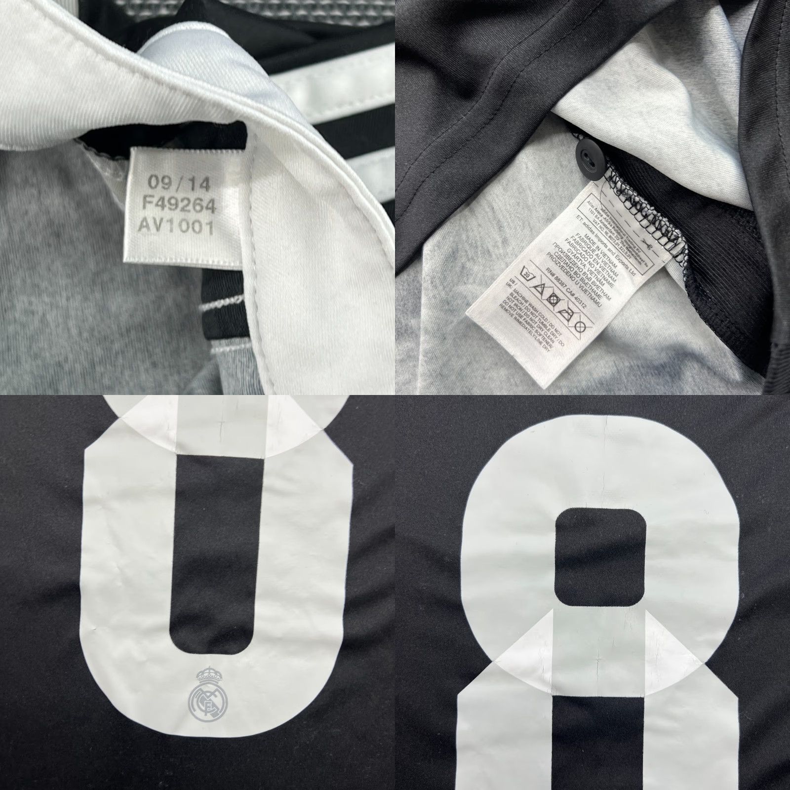 Adidas Real Madrid adidas Jersey T-Shirt XL Gray Football Toni Kroos 2014 2015 Third Dragon Yamamoto Mens Size US XL / EU 56 / 4 - 8 Thumbnail