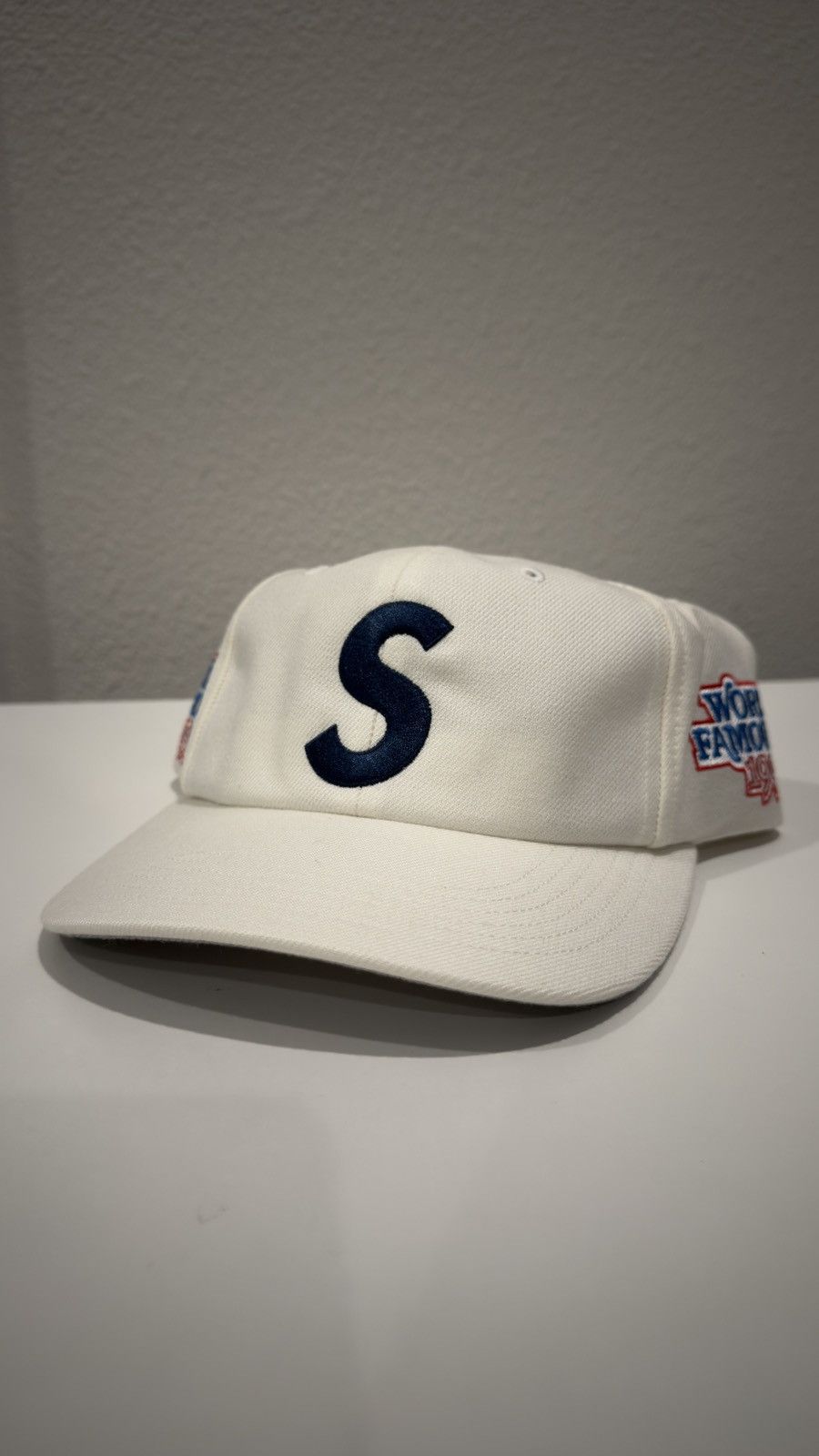Supreme Supreme World Famous S Logo 6-Panel Navy - READY TO SHIP
