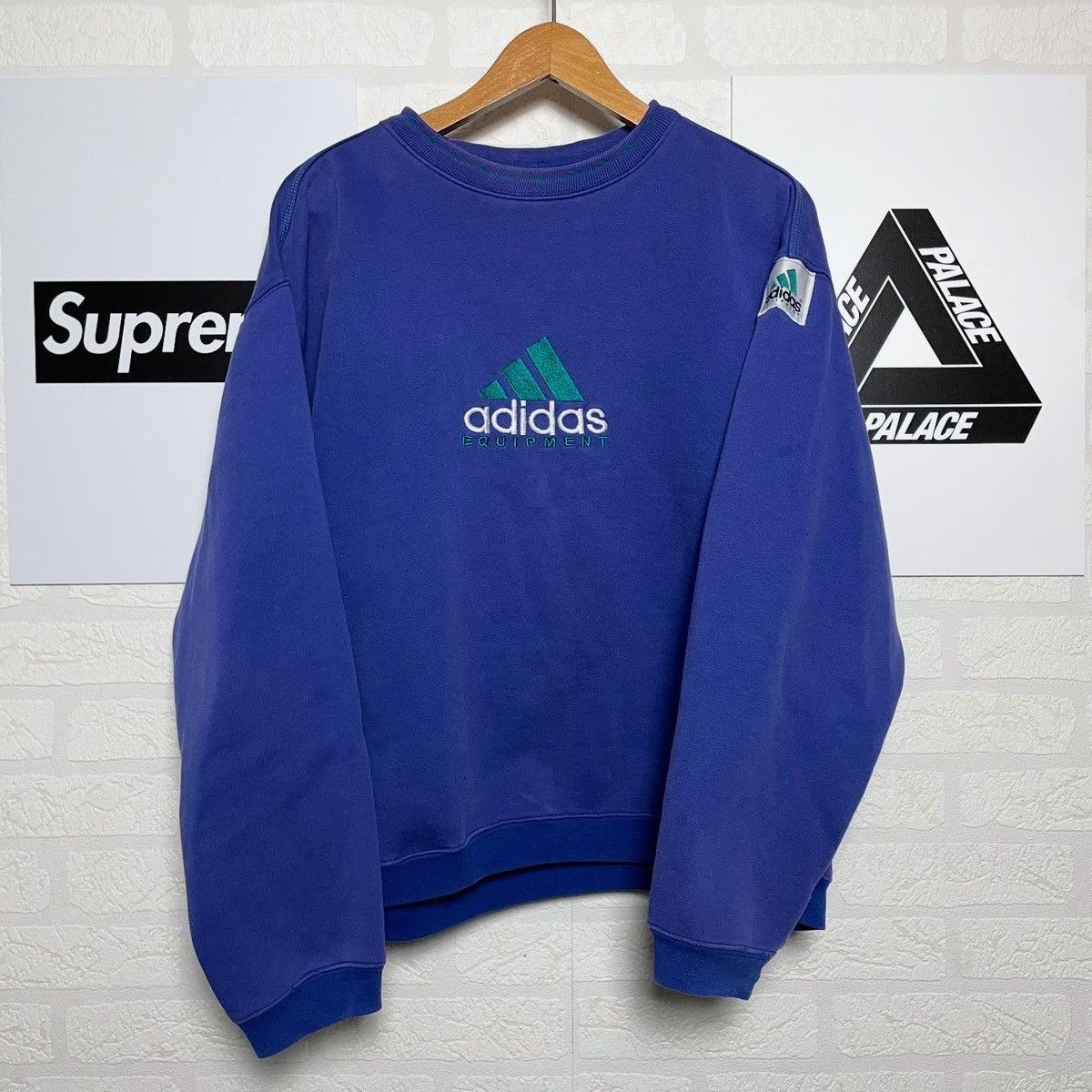 Adidas Vintage Sweatshirt Adidas Equipment Size US M / EU 48-50 / 2 - 1 Thumbnail