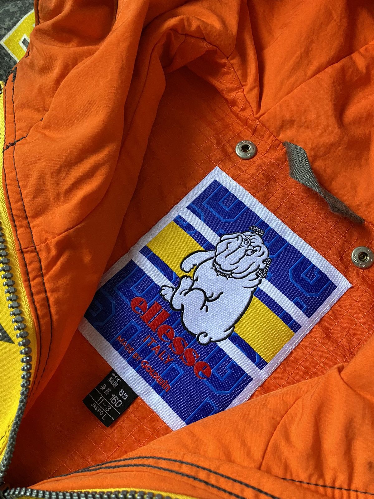 Vintage ellesse bulldog anorak jacket