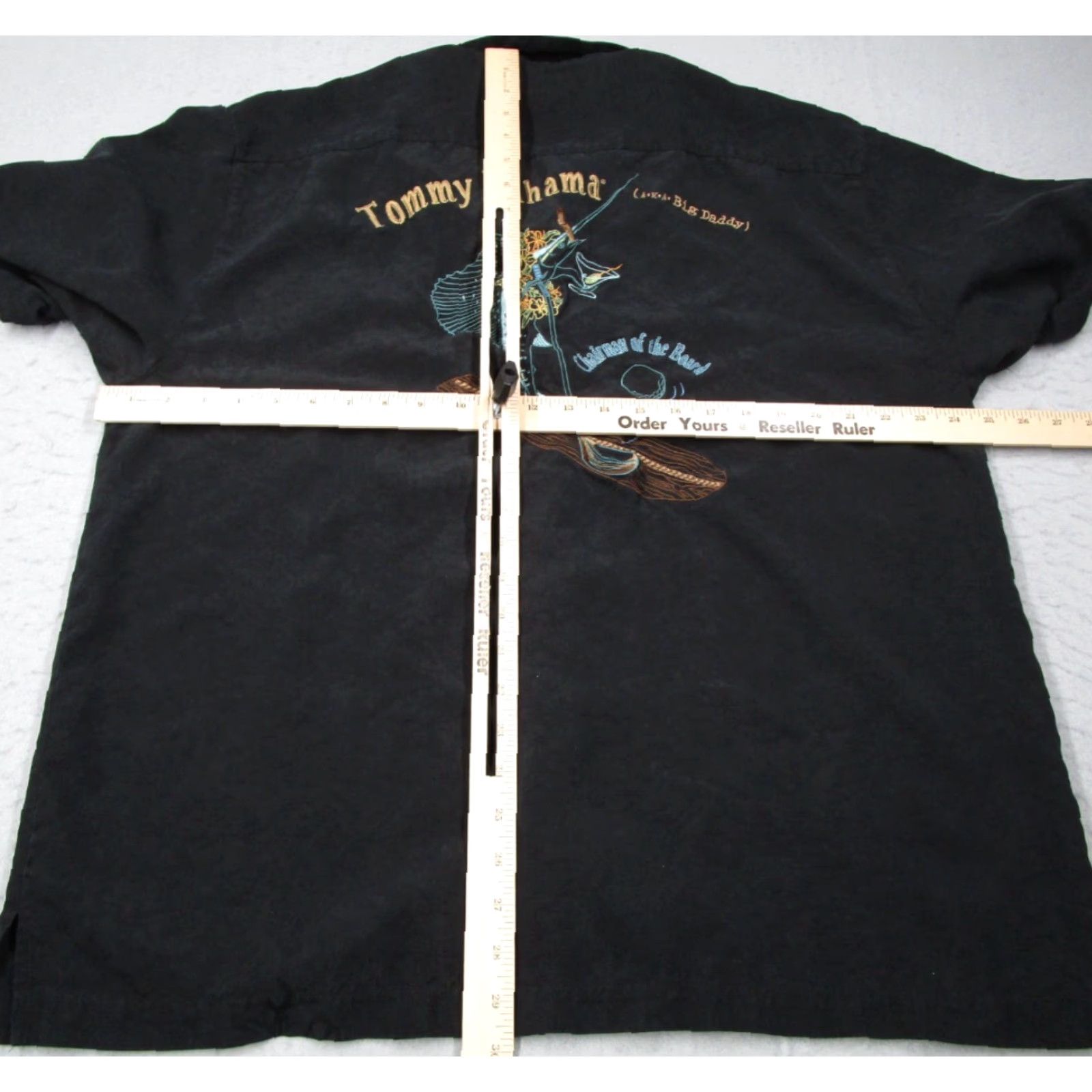 Tommy Bahama Vintage Tommy Bahama Shirt Mens XL Black Silk Button Up Chairman of Board Big Daddy Size US XL / EU 56 / 4 - 4 Thumbnail