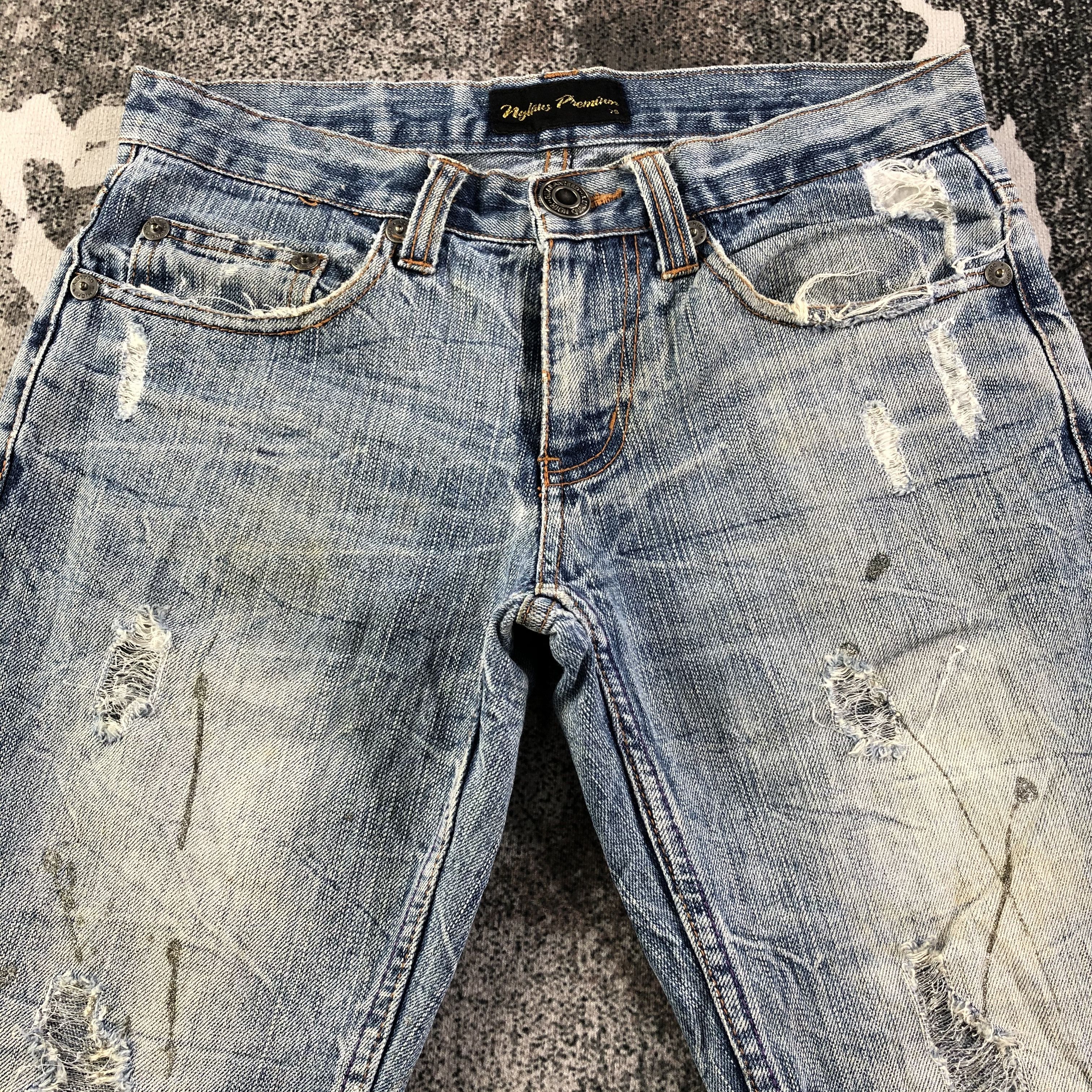 Japanese Brand Japanese Brand Nylous Clothing Jeans Distressed Denim KJ1805 Size US 30 / EU 46 - 3 Thumbnail