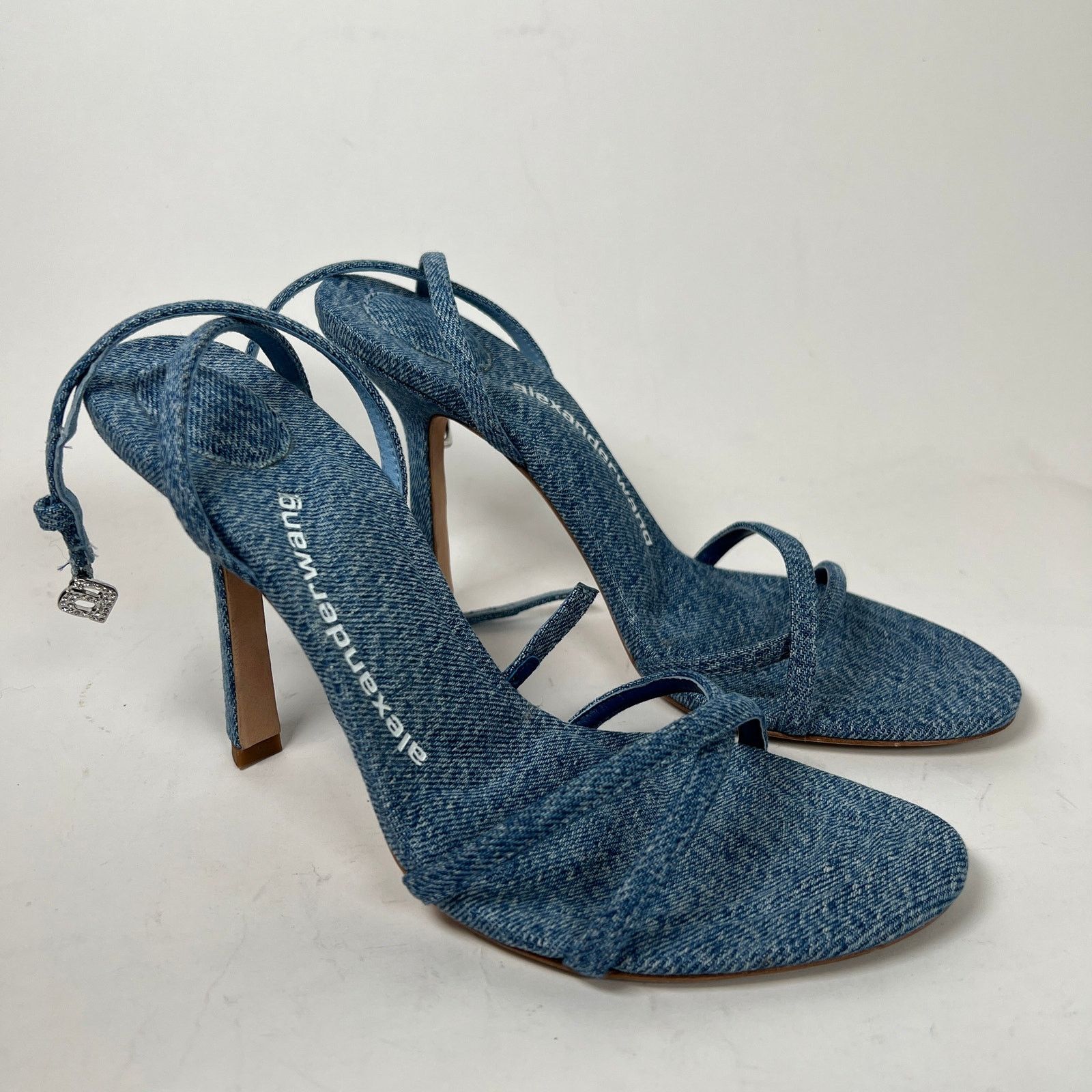 Alexander Wang Alexander Wang Washed Denim Dahlia 105 Sandals Size 37.5 Size US 7.5 / IT 37.5 - 1 Thumbnail