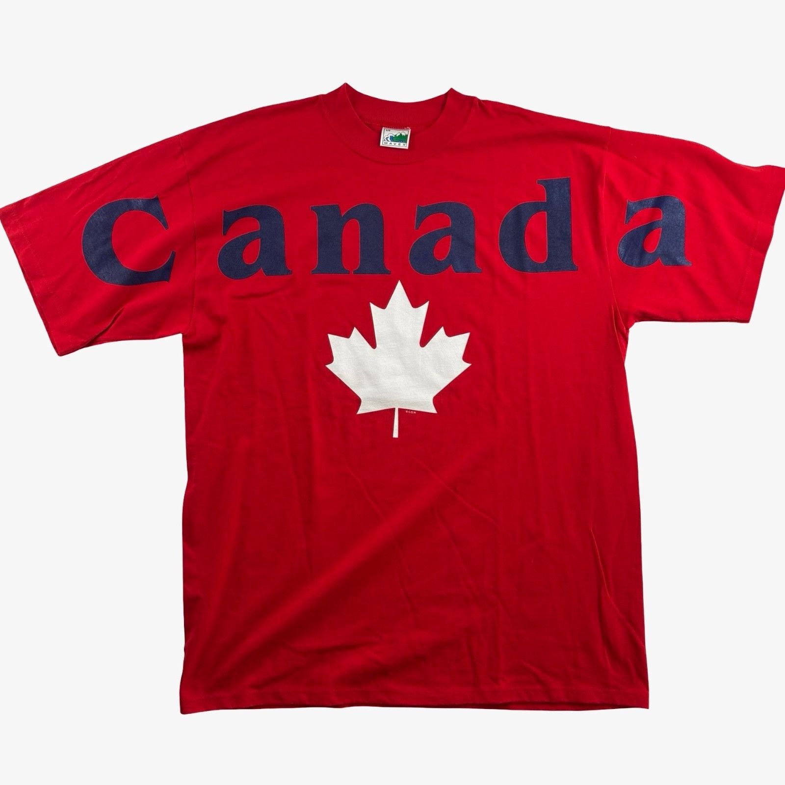 Other VTG Waves Men’s 100% Cotton Canada Maple Leaf Crew Neck T-Sh Size US XL / EU 56 / 4 - 2 Thumbnail