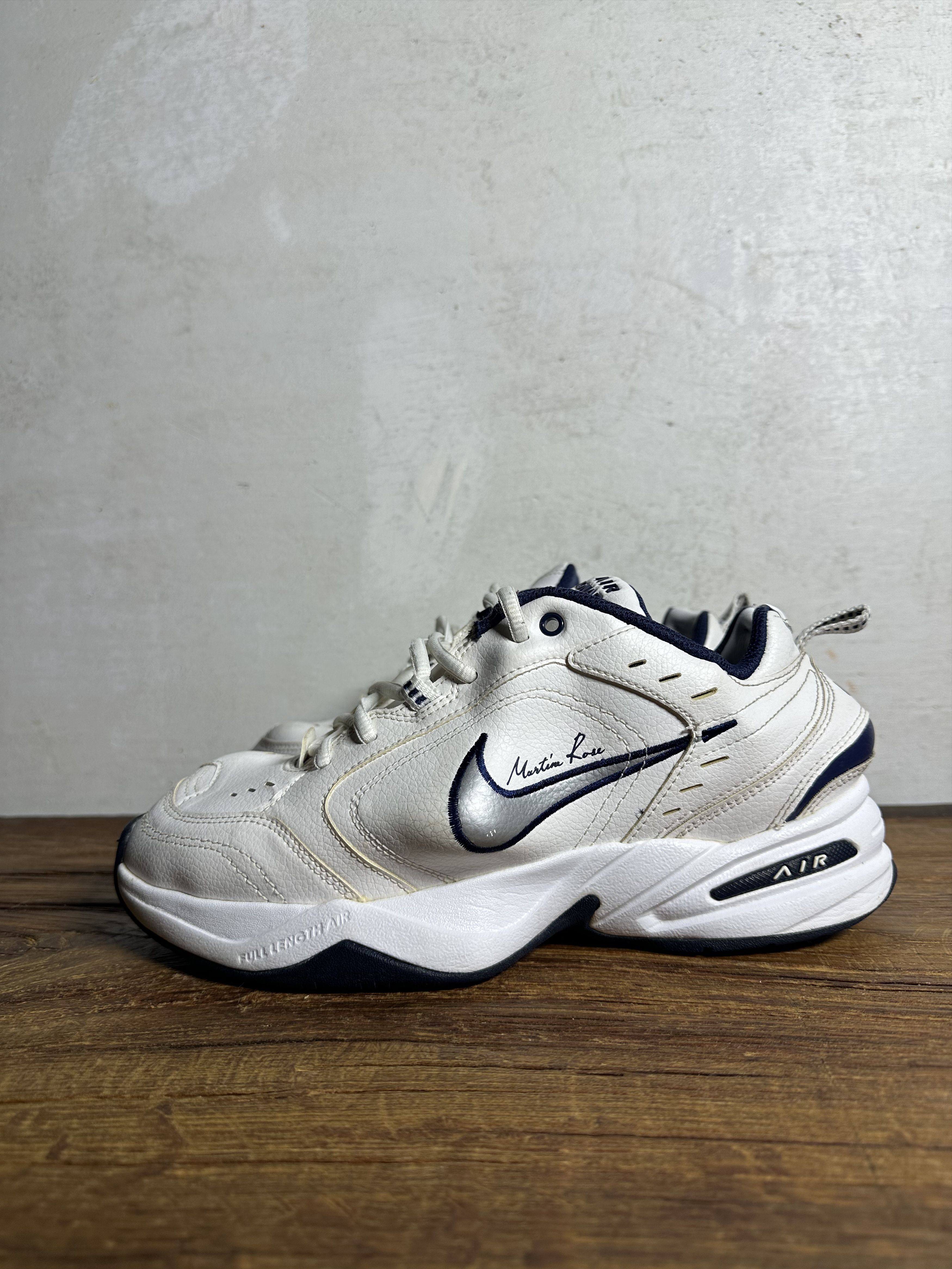 Martine Rose × Nike Nike Martine Rose Air Monarch IV White Navy Size US 7 / EU 40 - 2 Thumbnail