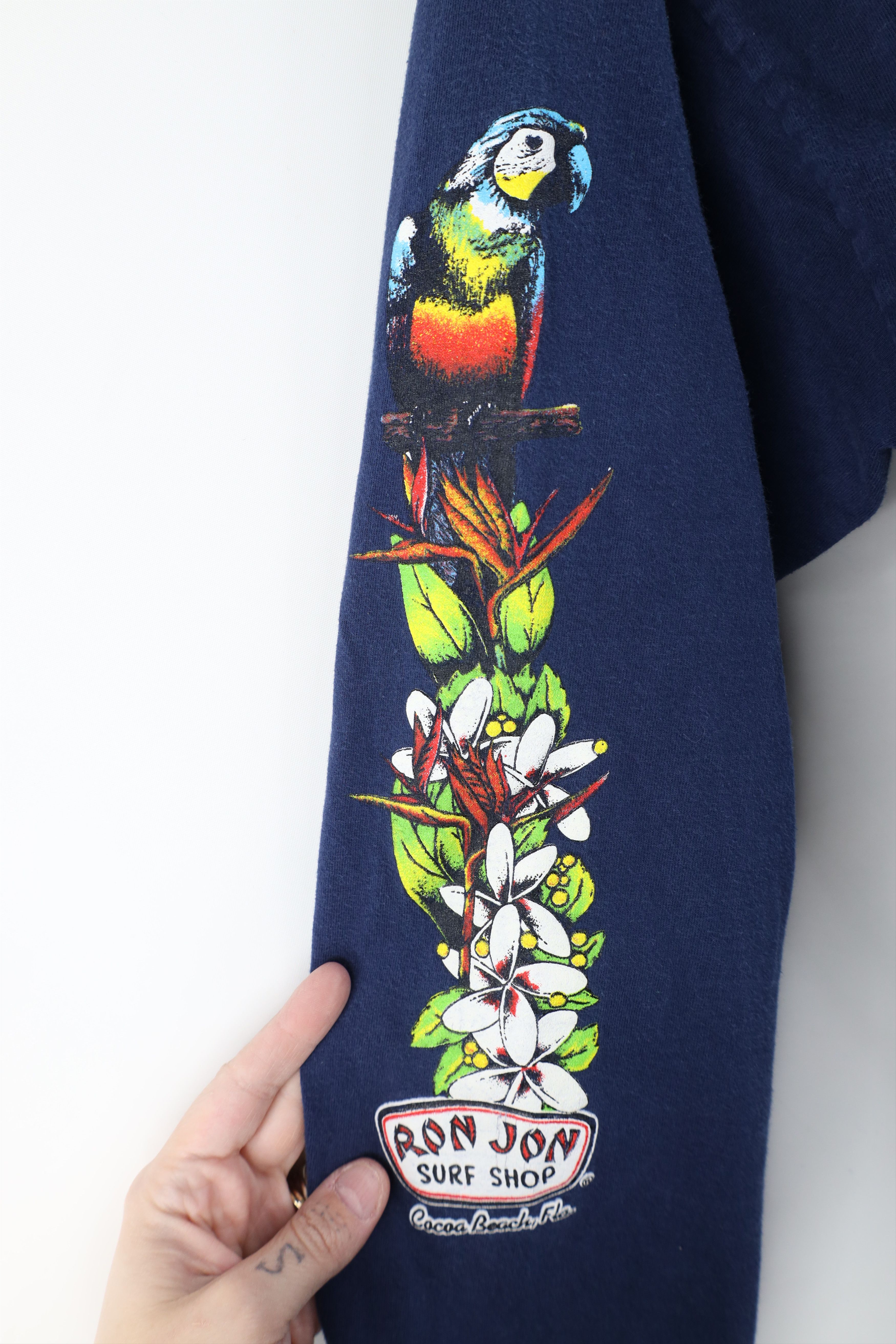 Vintage Vintage Ron Jon Surf Shop Spell Out Surf Long Sleeve T-Shirt Size US M / EU 48-50 / 2 - 7 Thumbnail