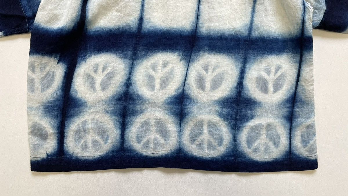 Story Mfg. Blue/White ‘Peace Tie Dye’ Print Shirt Size US M / EU 48-50 / 2 - 15 Thumbnail
