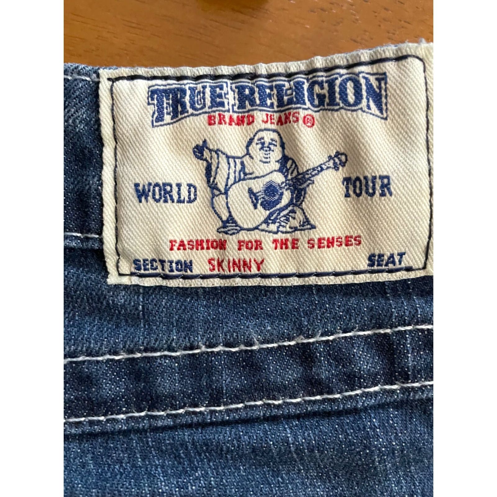 True Religion True Religion Women's Jeans Size 26 Dark Wash Skinny Denim 100% Cotton Regular Rise LS Pockets Blue Denim Skinny Jeans Women Size 26" / US 2 / IT 38 - 5 Thumbnail