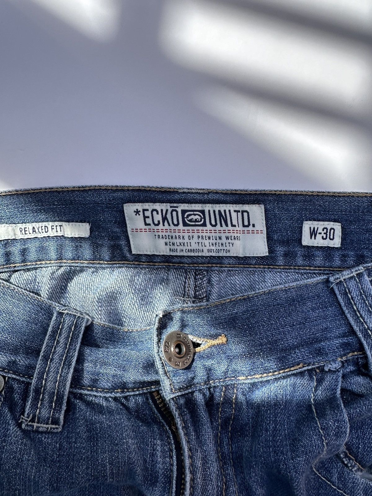 Ecko Unltd. Y2K Ecko Untld. Embroidered Logo Pocket Jeans (30 x 30.5) Size US 30 / EU 46 - 6 Thumbnail