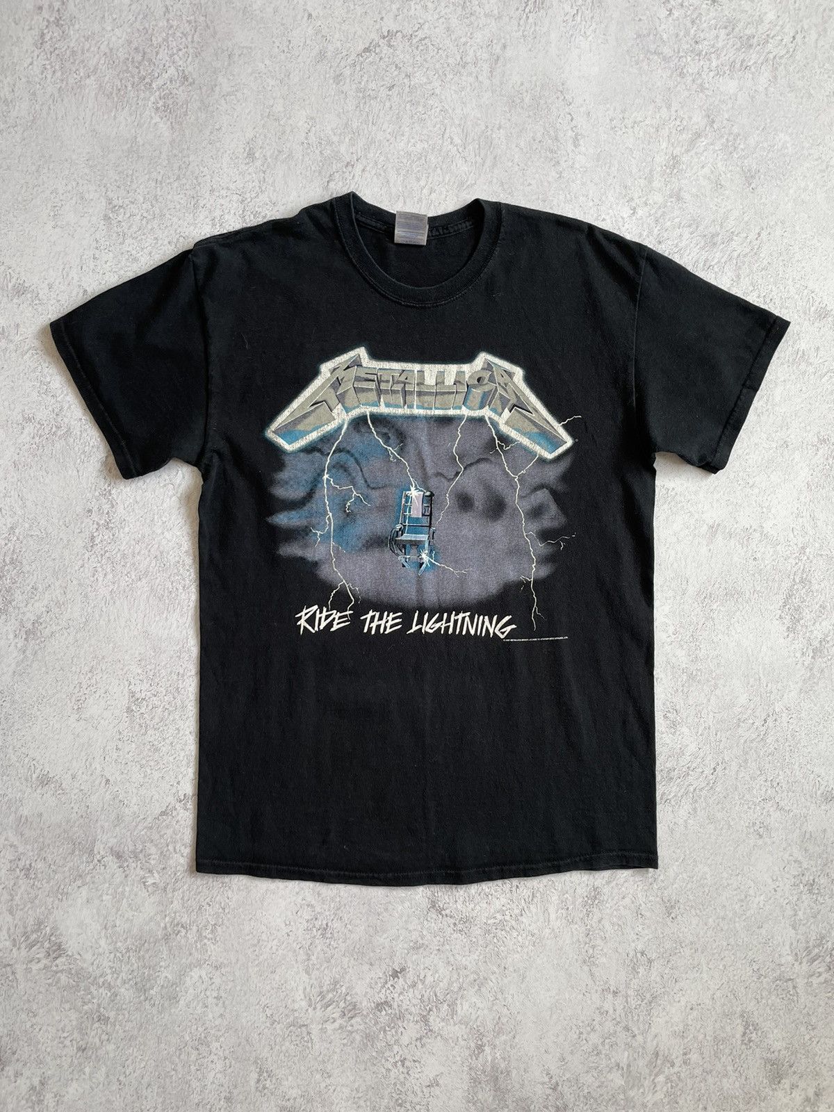 Band Tees Vintage Metallica Ride The Lightning 2007 T- Shirt Y2K Size US M / EU 48-50 / 2 - 1 Thumbnail