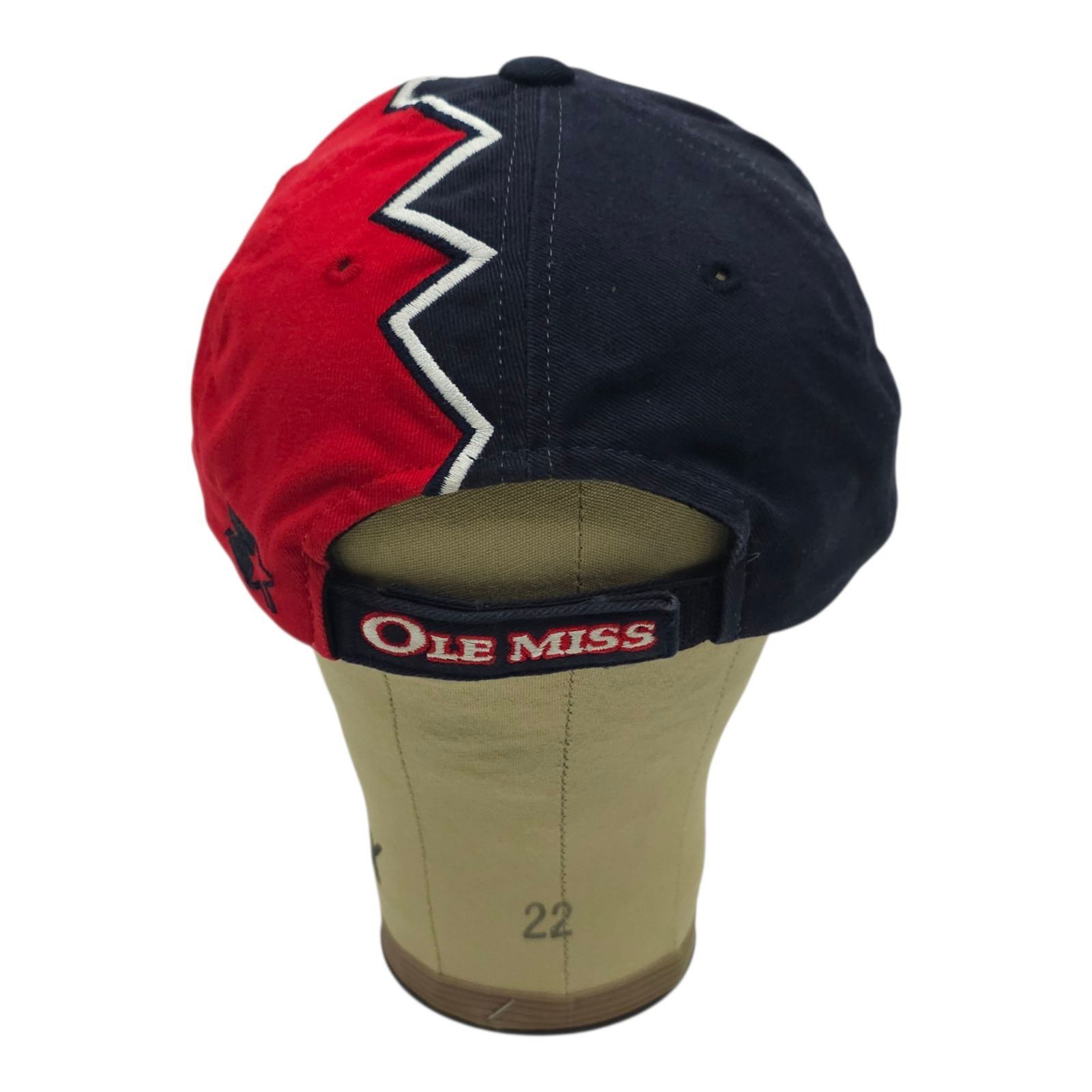 Starter Starter Ole Miss Rebels Hat Split Zig Zag OSFM Cap Y2K Shark Size ONE SIZE - 5 Thumbnail