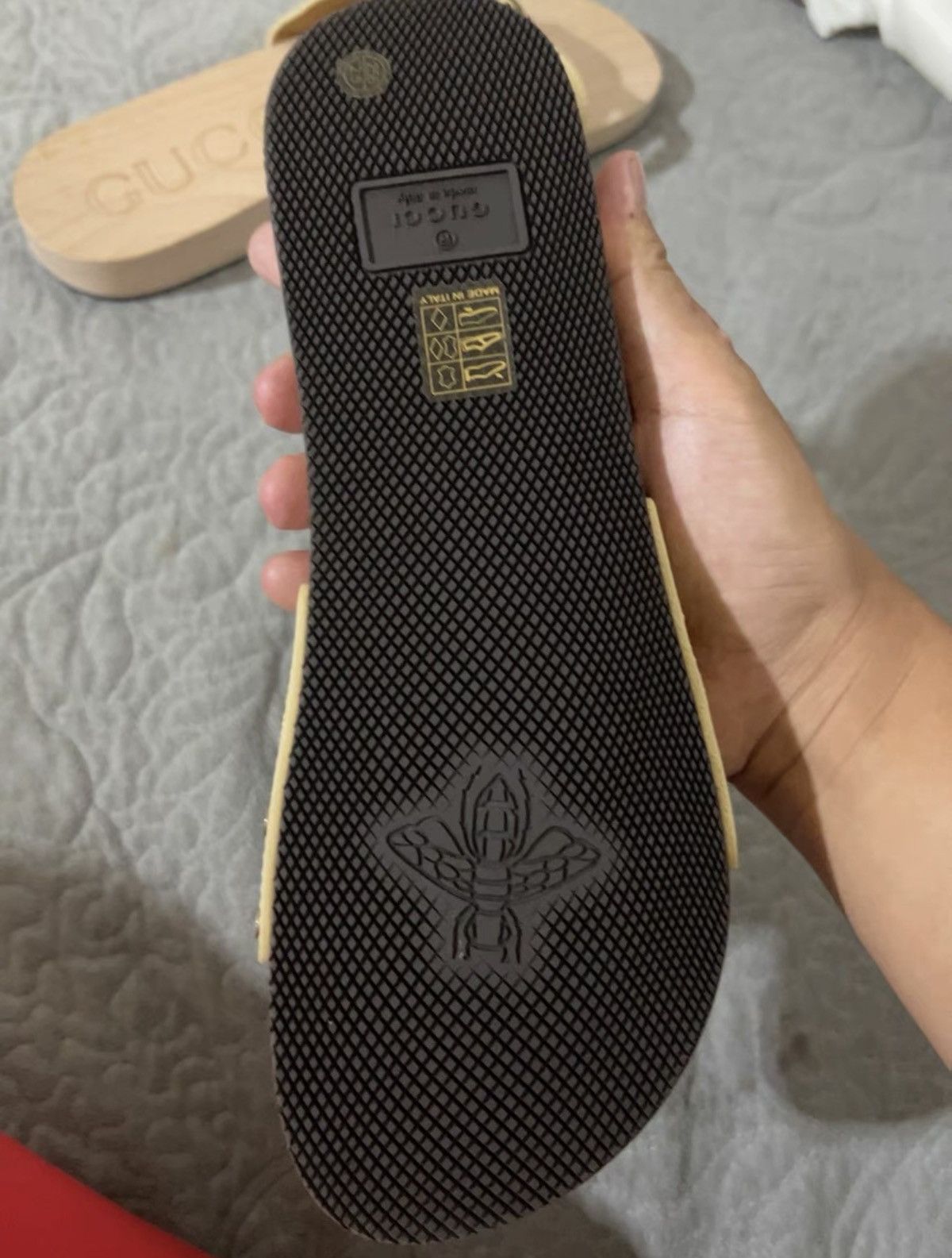 Gucci Gucci Wood-Accented Leather Slippers szie 8.5 42 Size US 8.5 / EU 41-42 - 4 Thumbnail