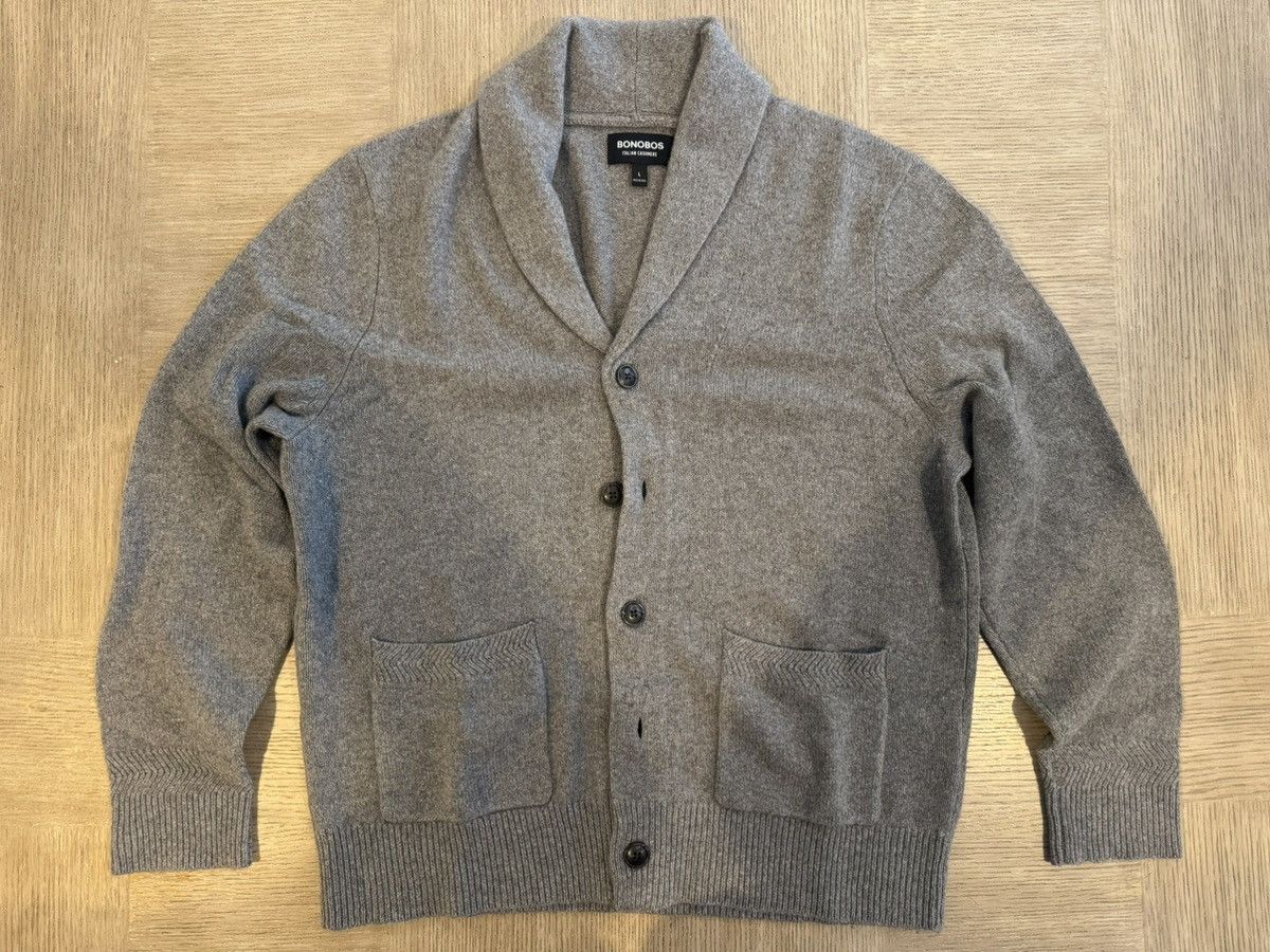 Bonobos Cashmere Shawl Collar Cardigan Size US L / EU 52-54 / 3 - 1 Thumbnail